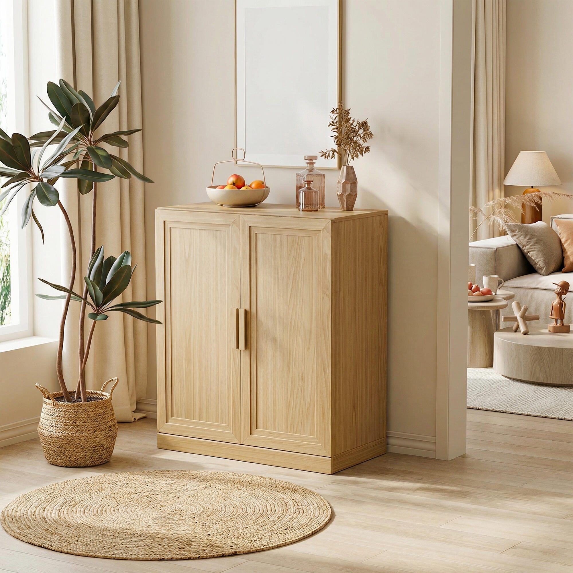 Dovelina Liora Utility 31" Accent Cabinet, Natural, rollover