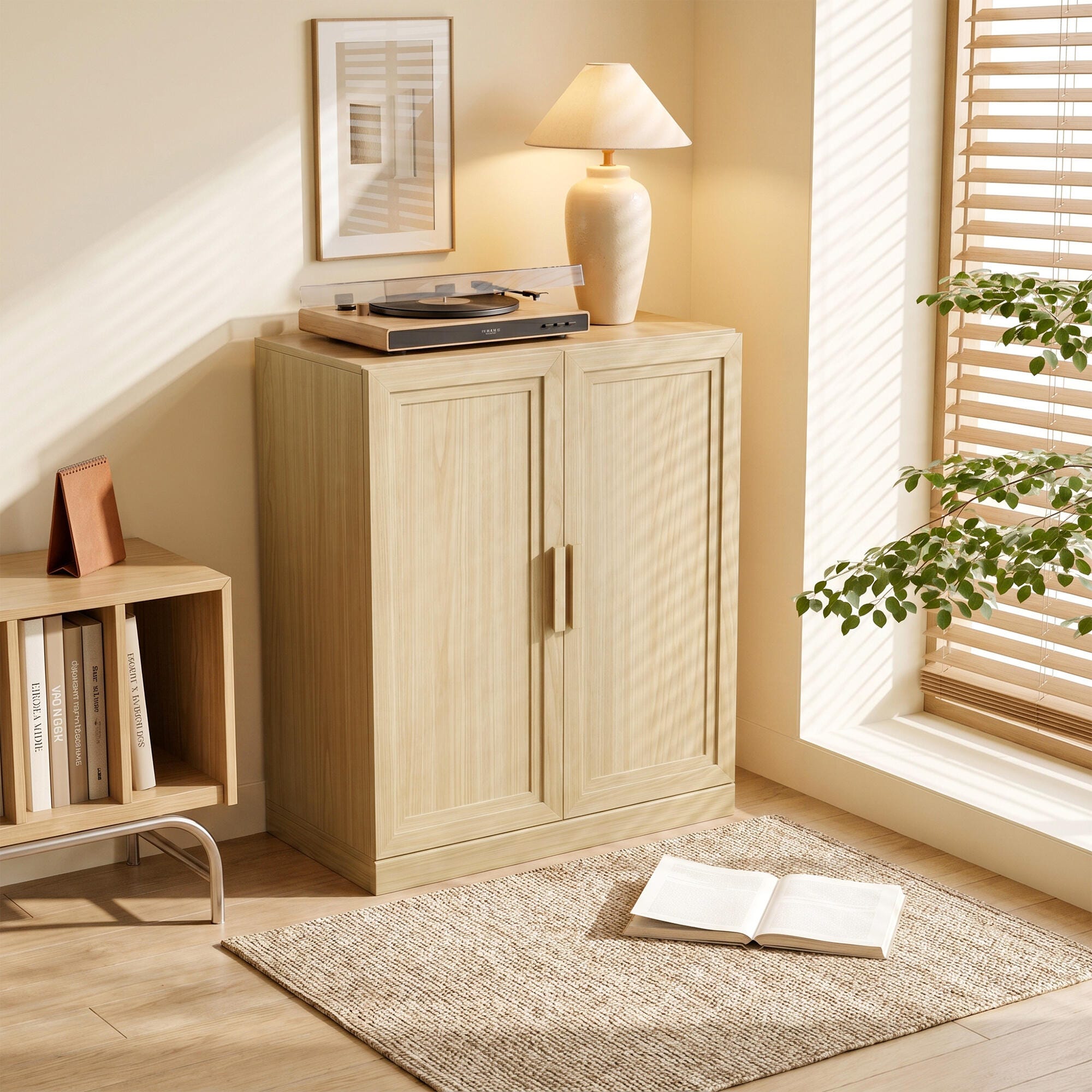Dovelina Liora Utility 31" Accent Cabinet, Natural, large