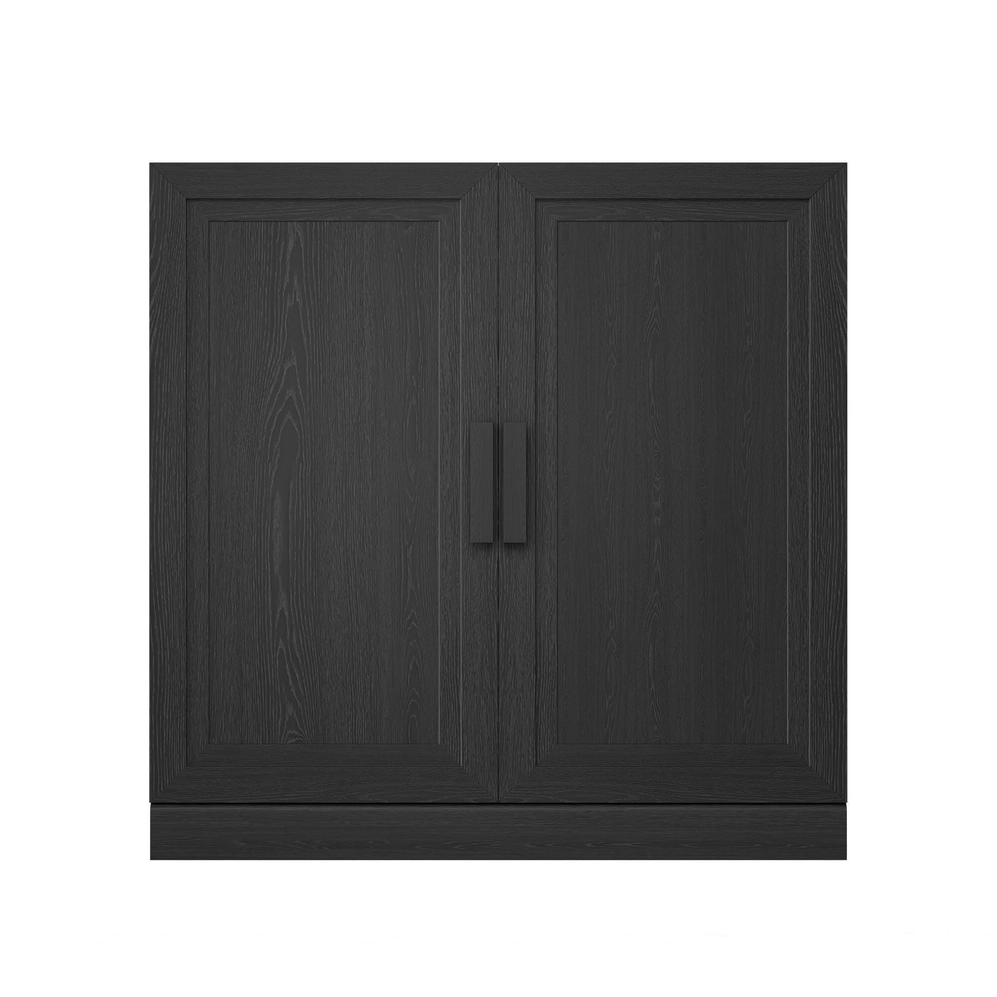 Dovelina Liora Short 31" Accent Cabinet, Black, large