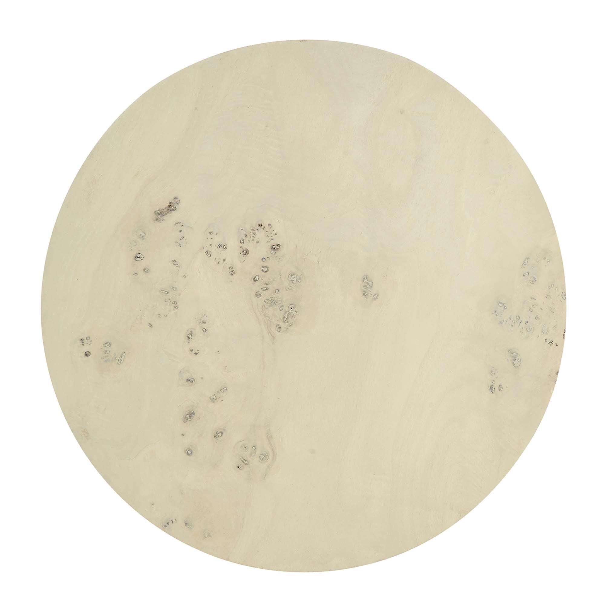 Modway Cosmos Round End Table, Ivory, large