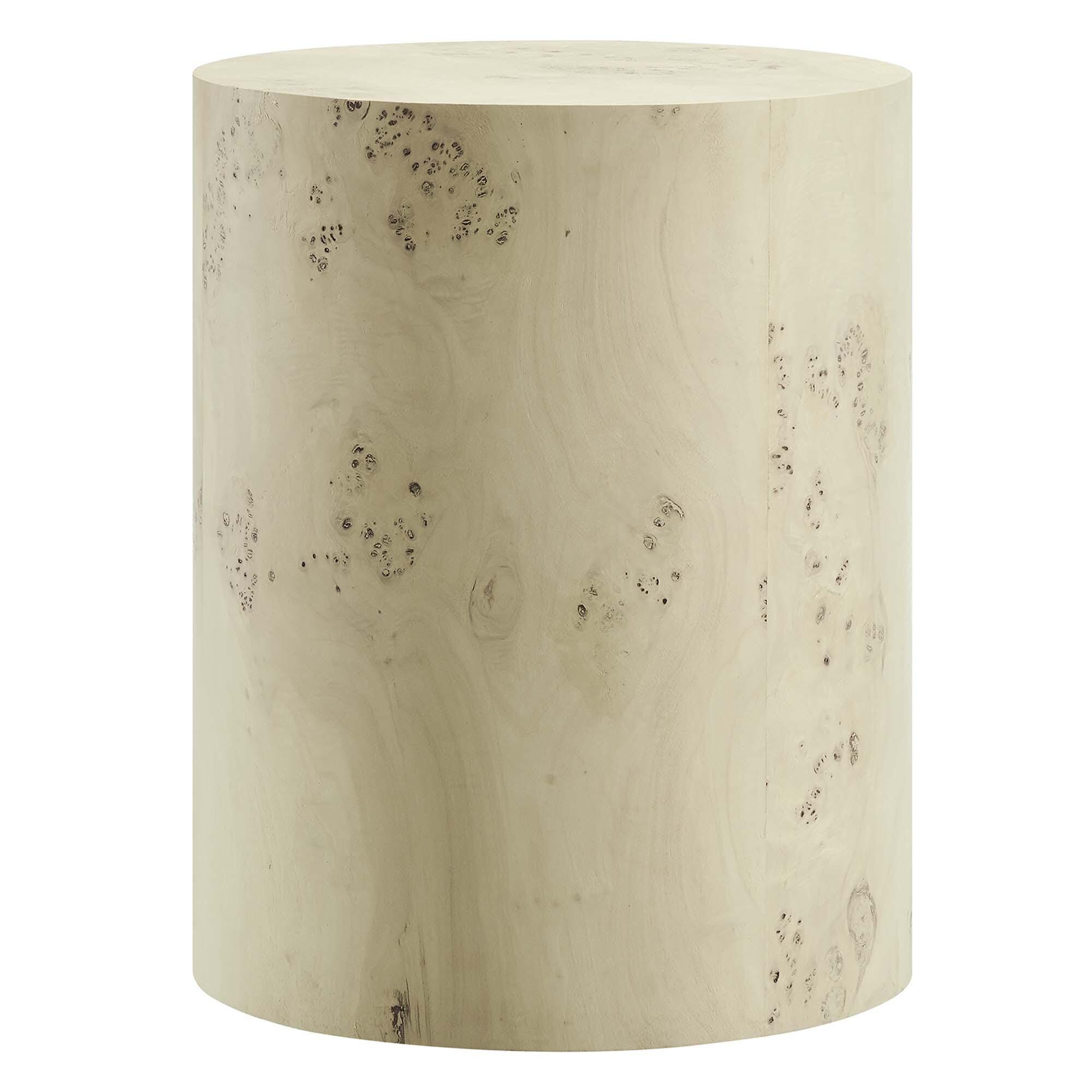 Modway Cosmos Round End Table, Ivory, large