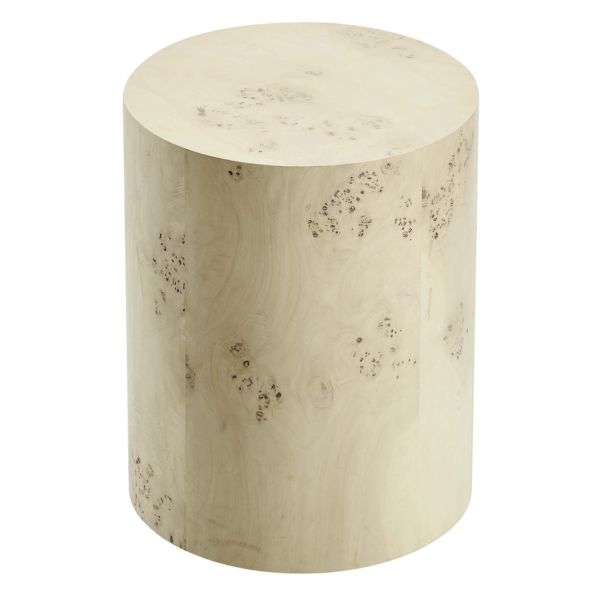Modway Cosmos Round End Table, Ivory, large