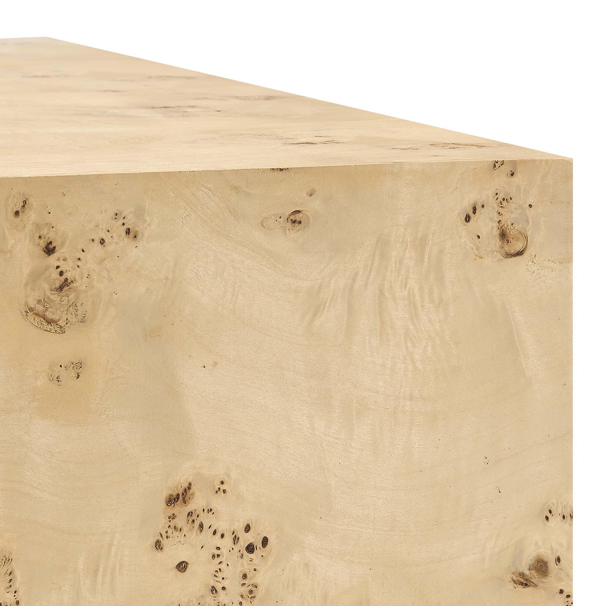 Modway Cosmos Square End Table, Natural, large