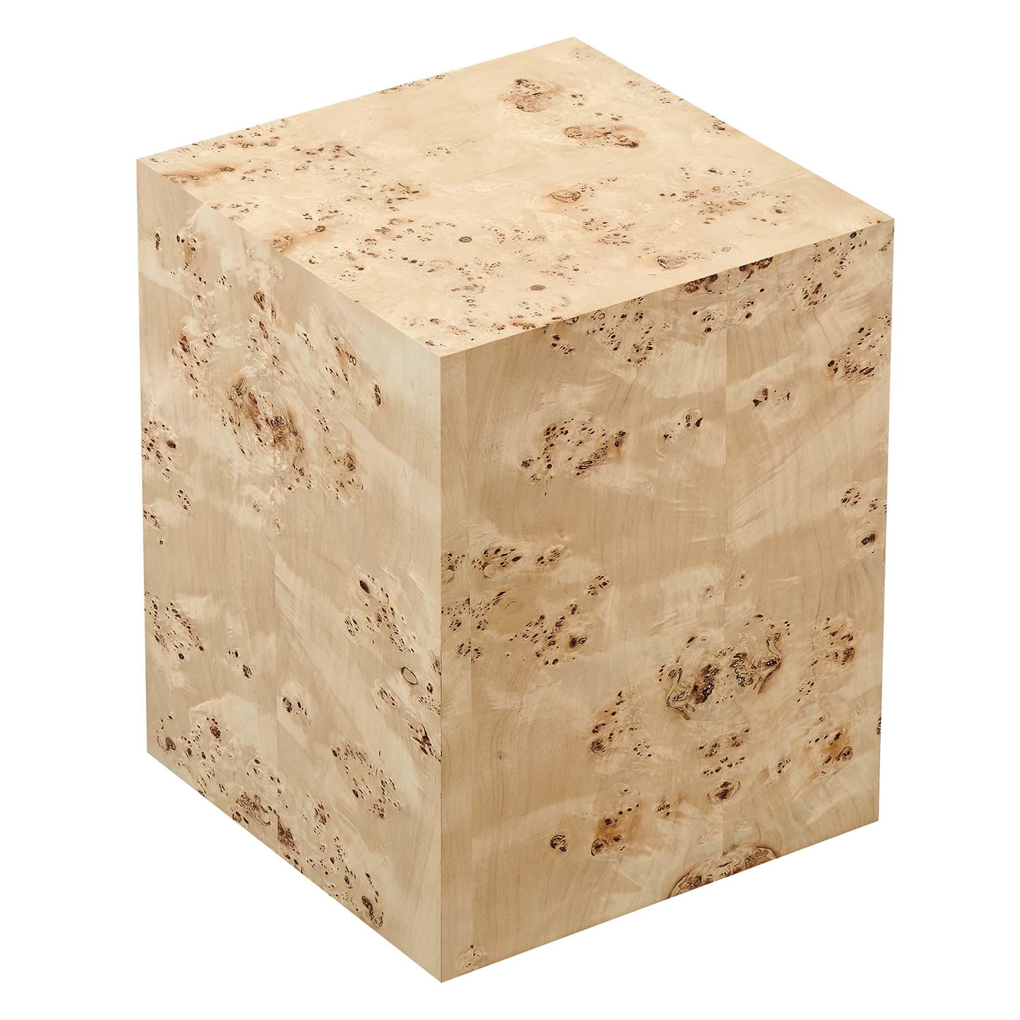 Modway Cosmos Square End Table, Natural, large