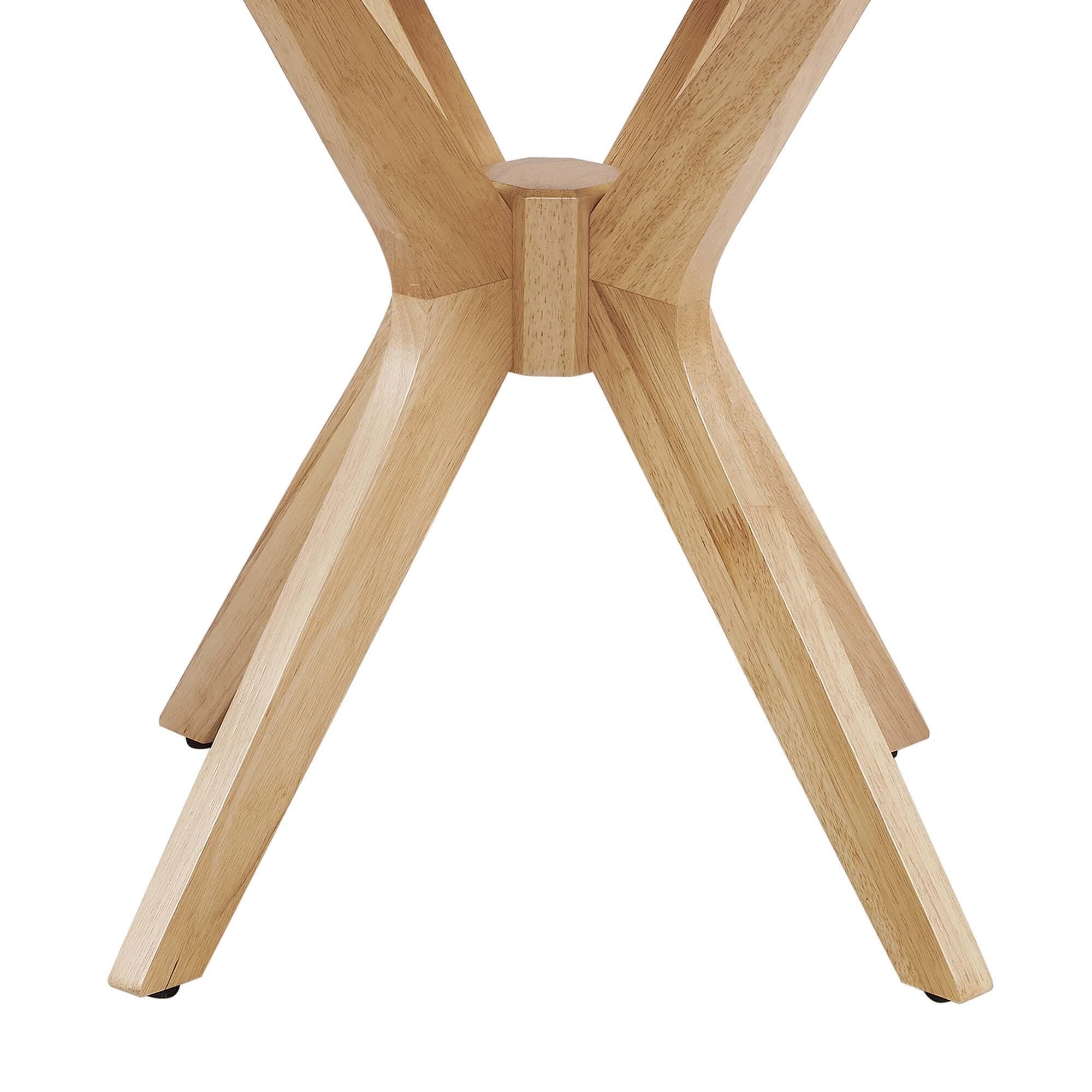 Modway Crossroads Round End Table, Oak, large