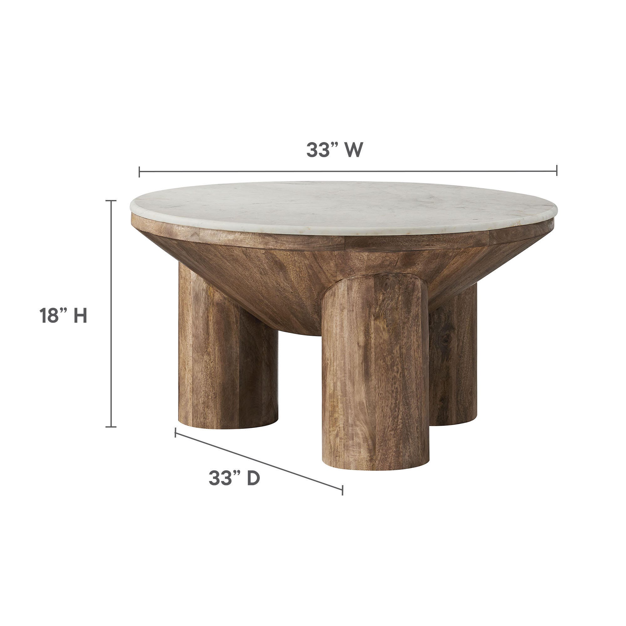 Modway Ellison Round Coffee Table, , large