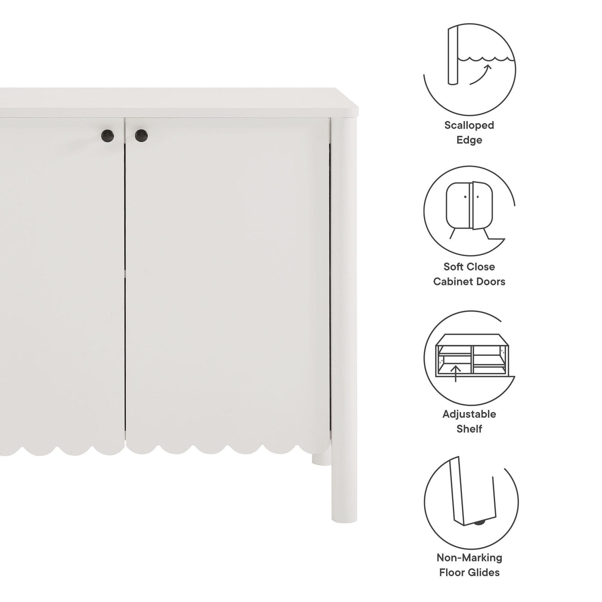 Modway Emmeline 35" Accent Cabinet, White, large