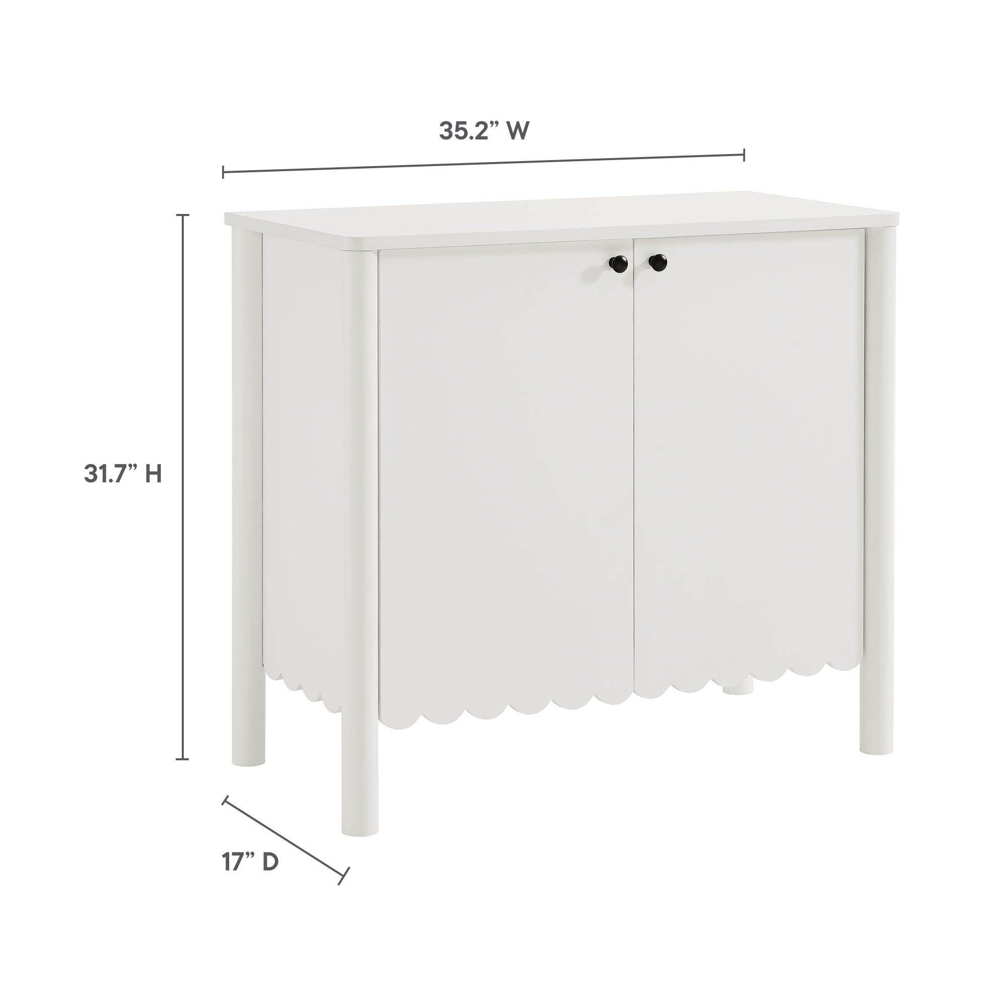 Modway Emmeline 35" Accent Cabinet, White, large