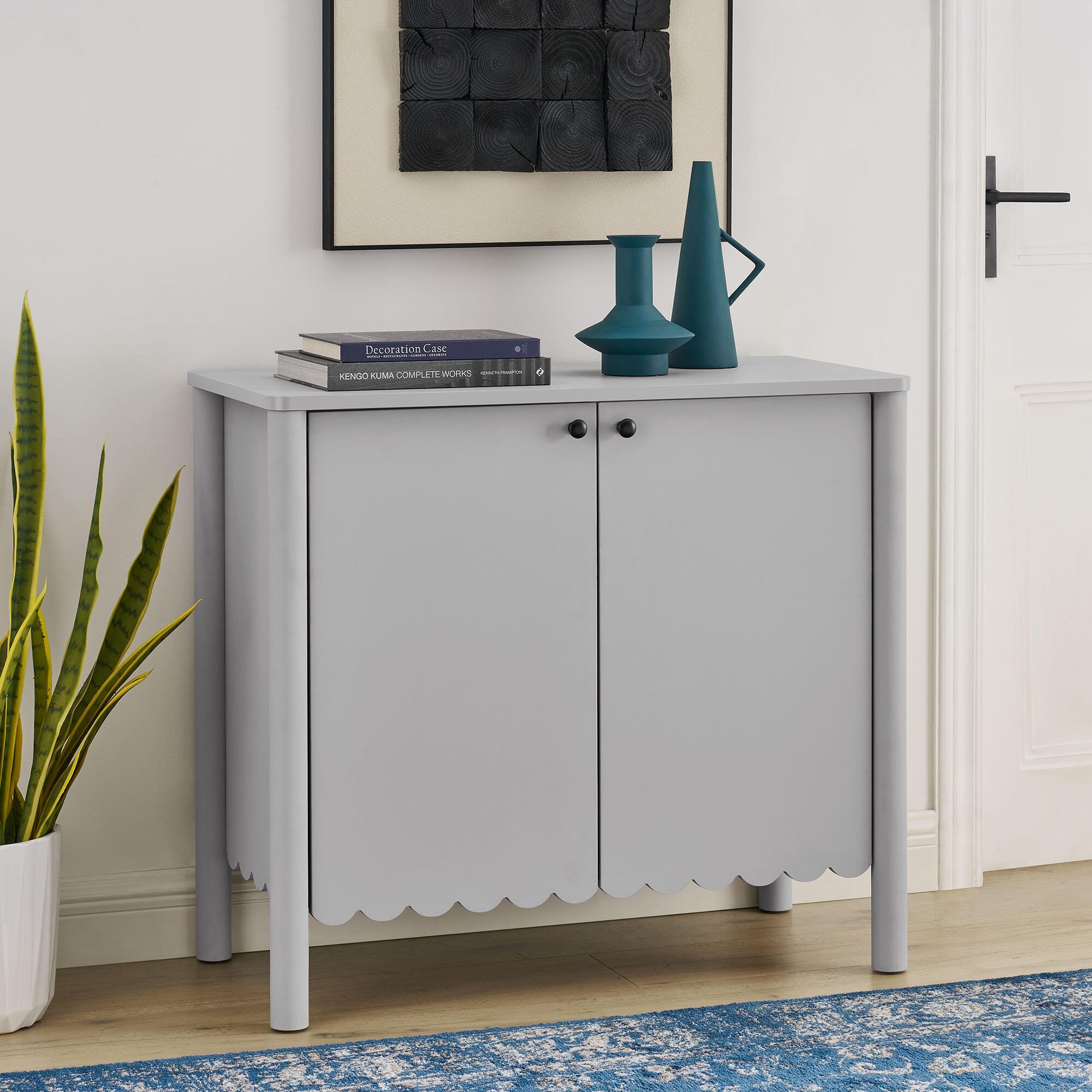 Modway Emmeline 35" Accent Cabinet, Light Gray, rollover