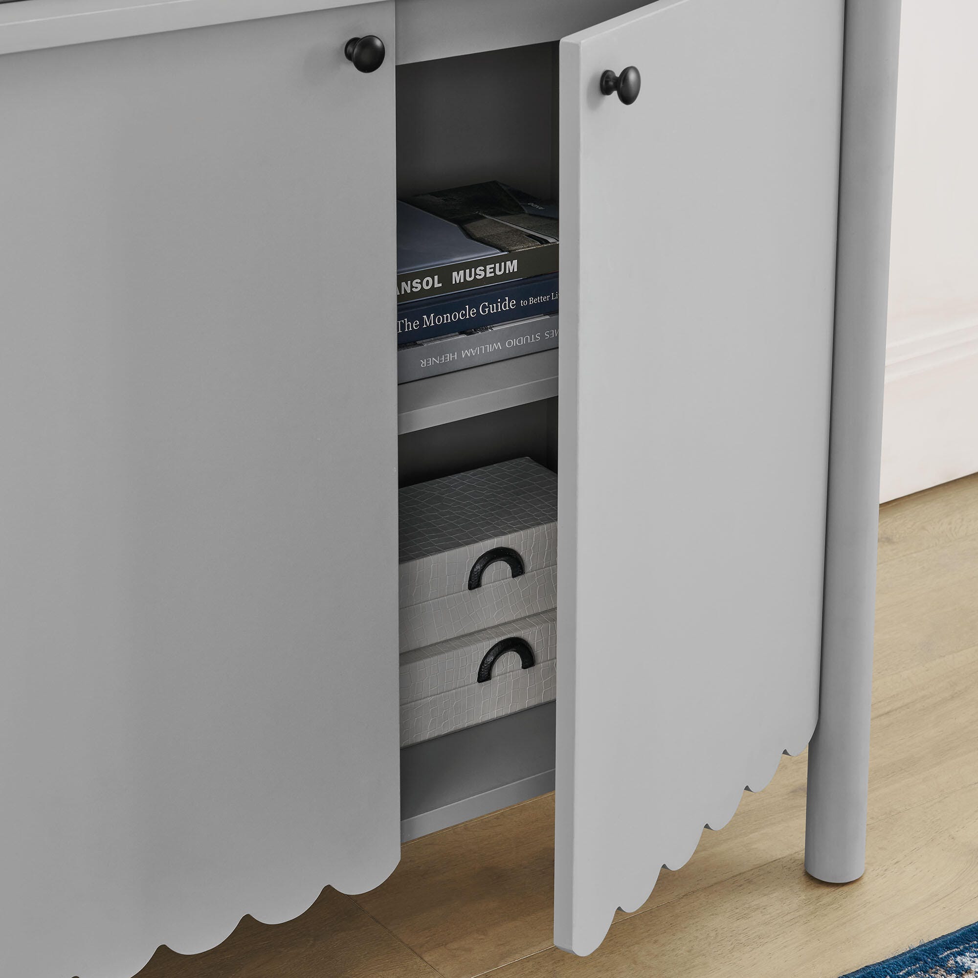 Modway Emmeline 35" Accent Cabinet, Light Gray, large