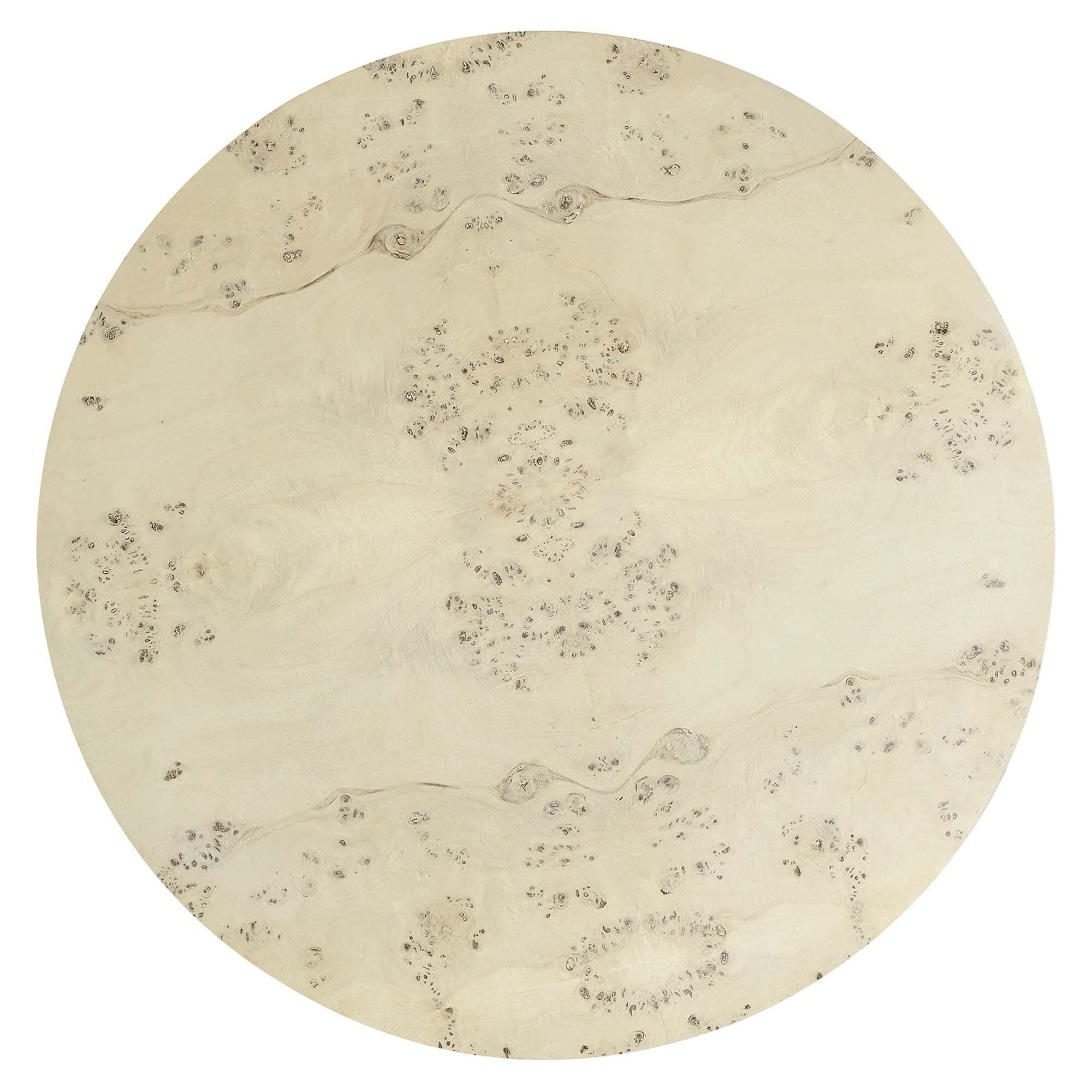Modway Cosmos Round Coffee Table, Ivory, large