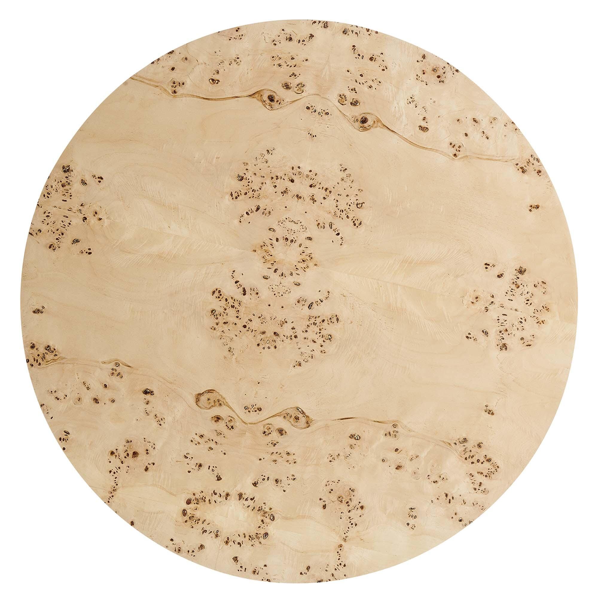 Modway Cosmos Round Coffee Table, Natural, large