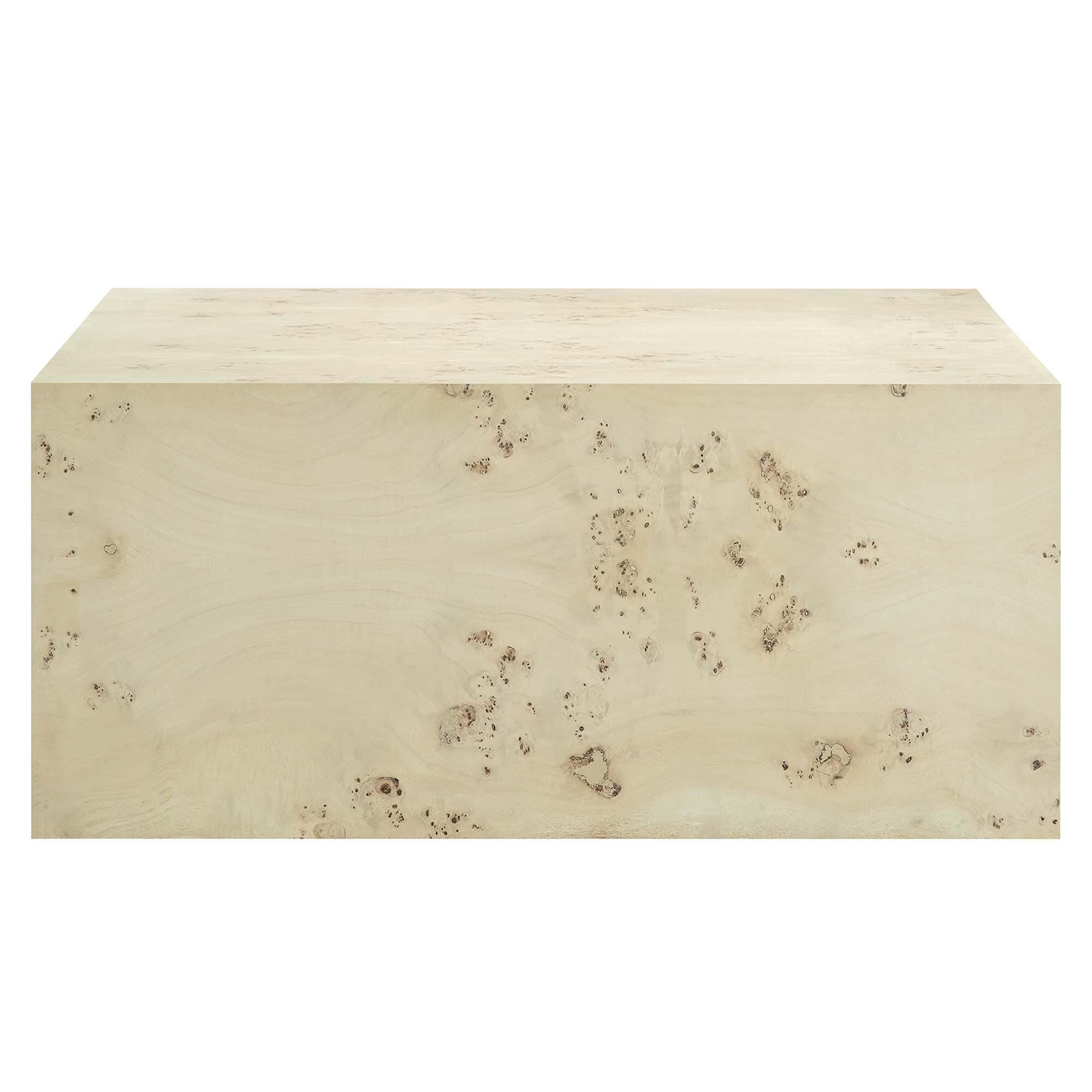 Modway Cosmos Square Coffee Table, Ivory, large