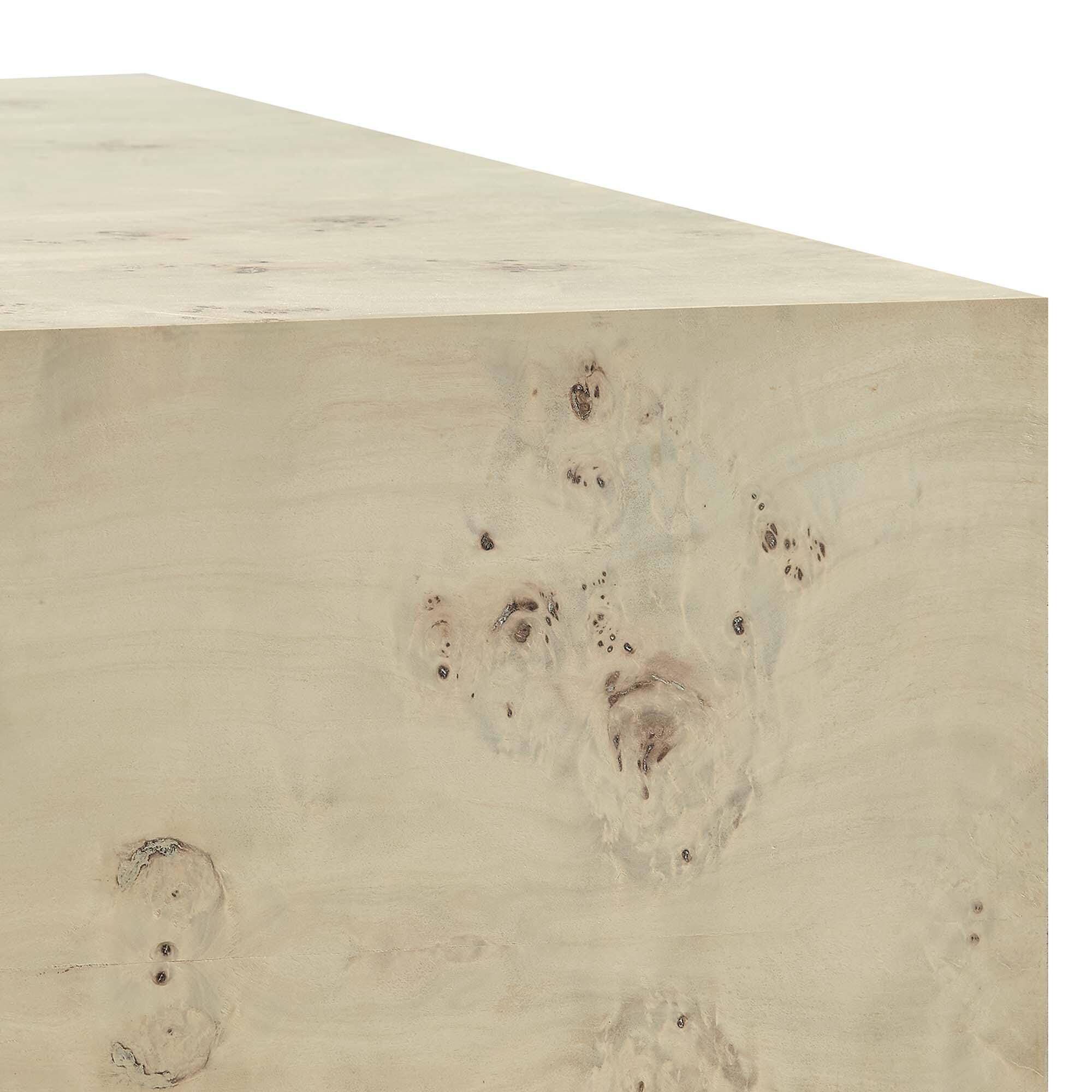 Modway Cosmos Square Coffee Table, Ivory, large