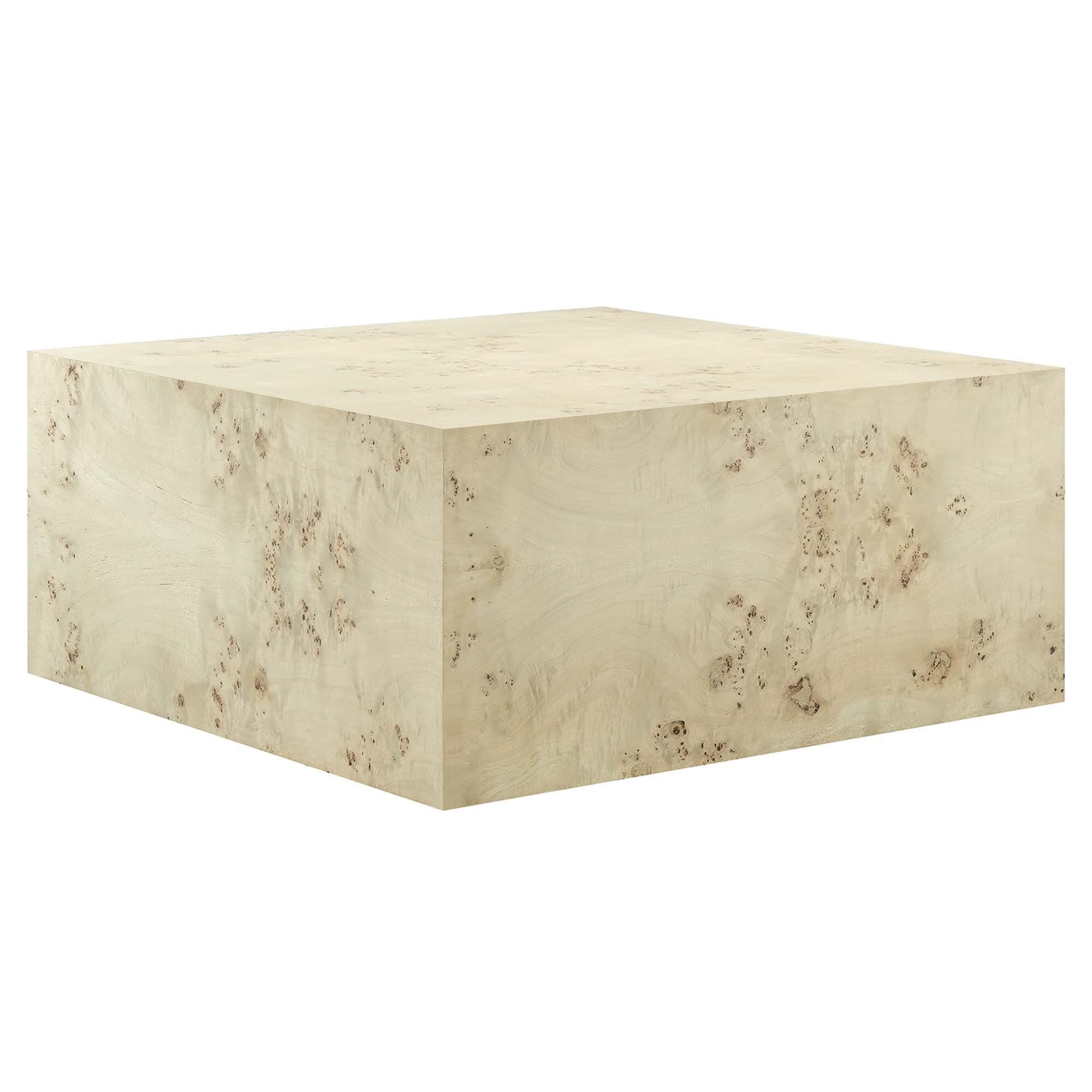 Modway Cosmos Square Coffee Table, Ivory, large