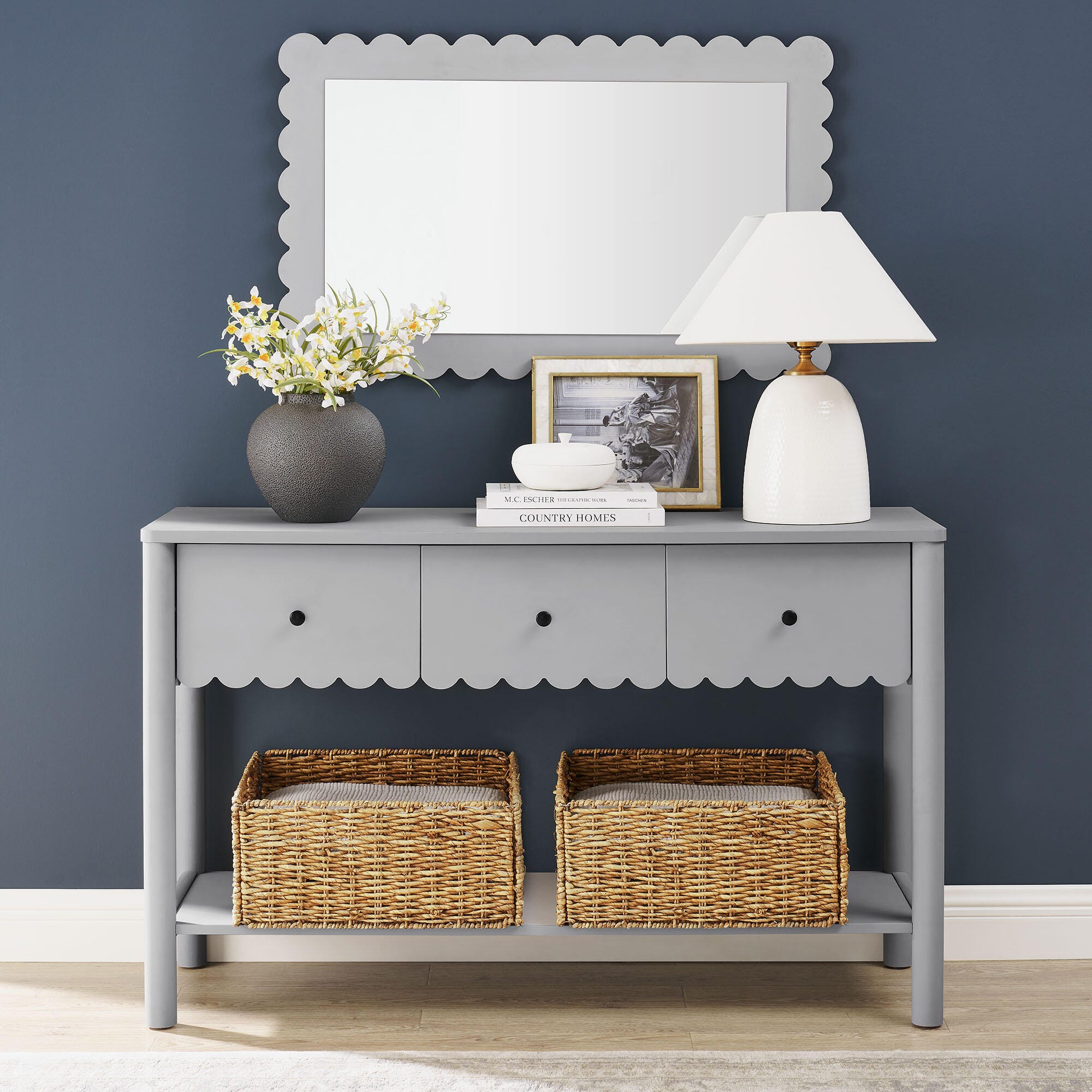 Modway Emmeline Console Table, Light Gray, rollover