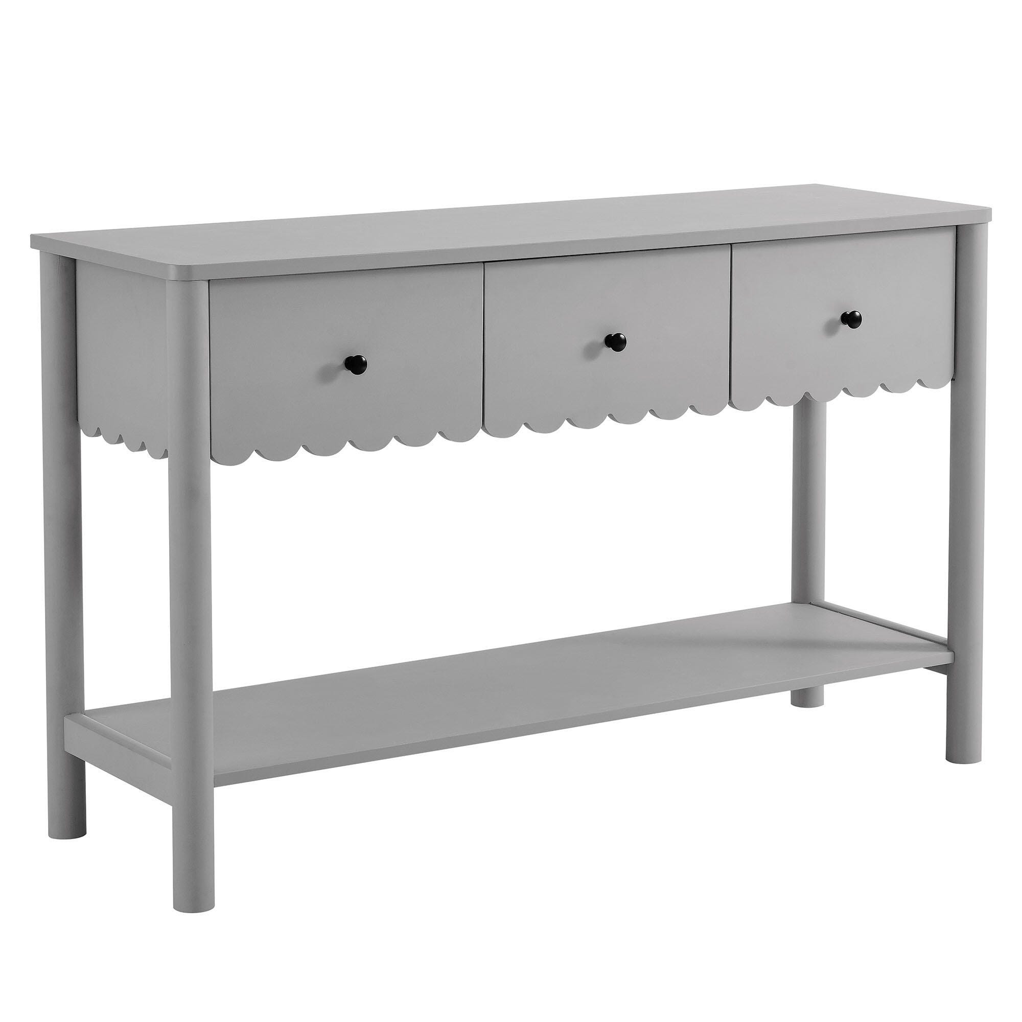Modway Emmeline Console Table, Light Gray, large