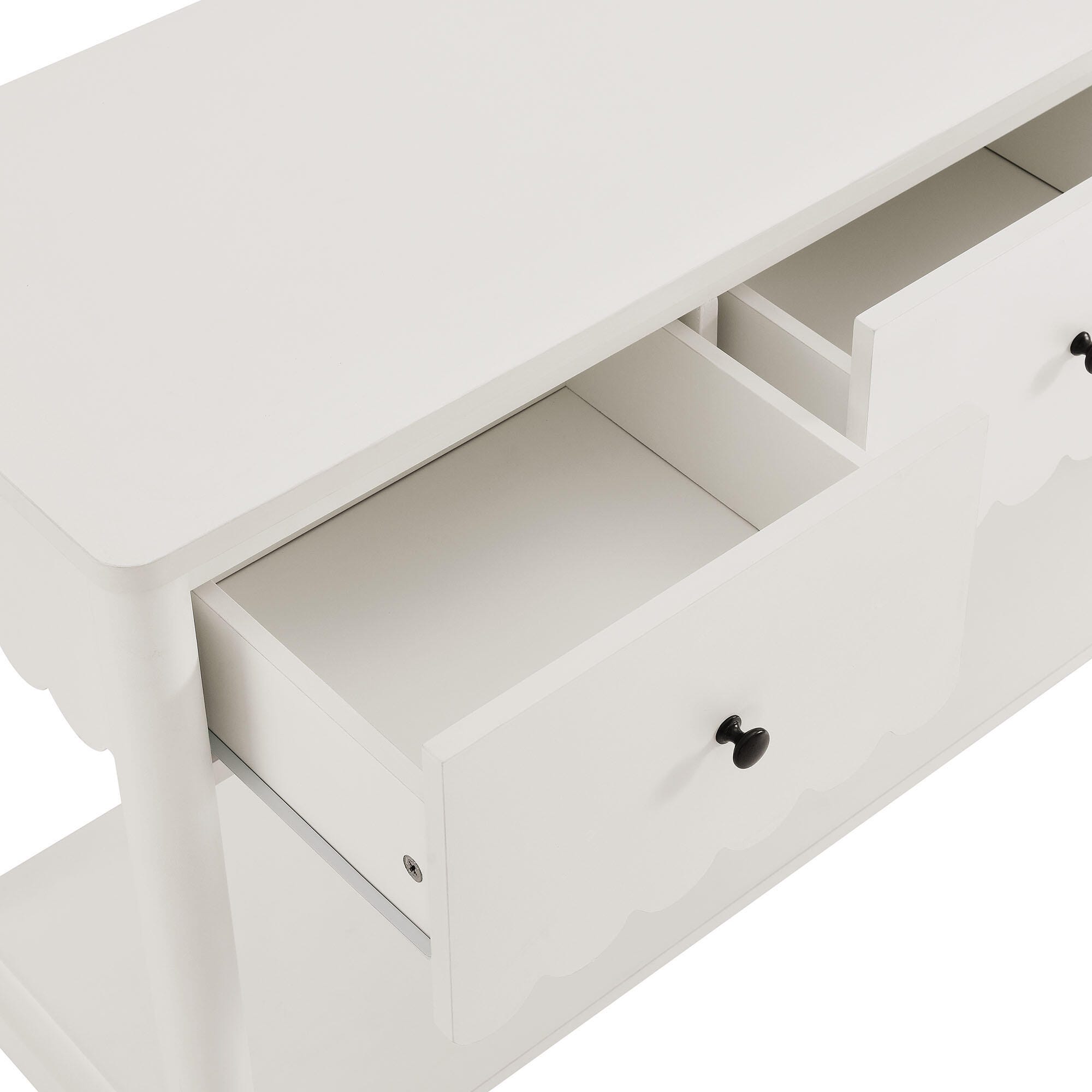 Modway Emmeline Console Table, White, large