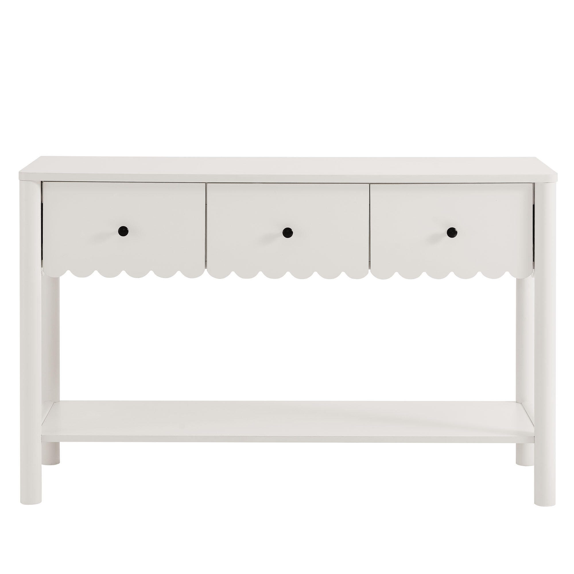 Modway Emmeline Console Table, White, large