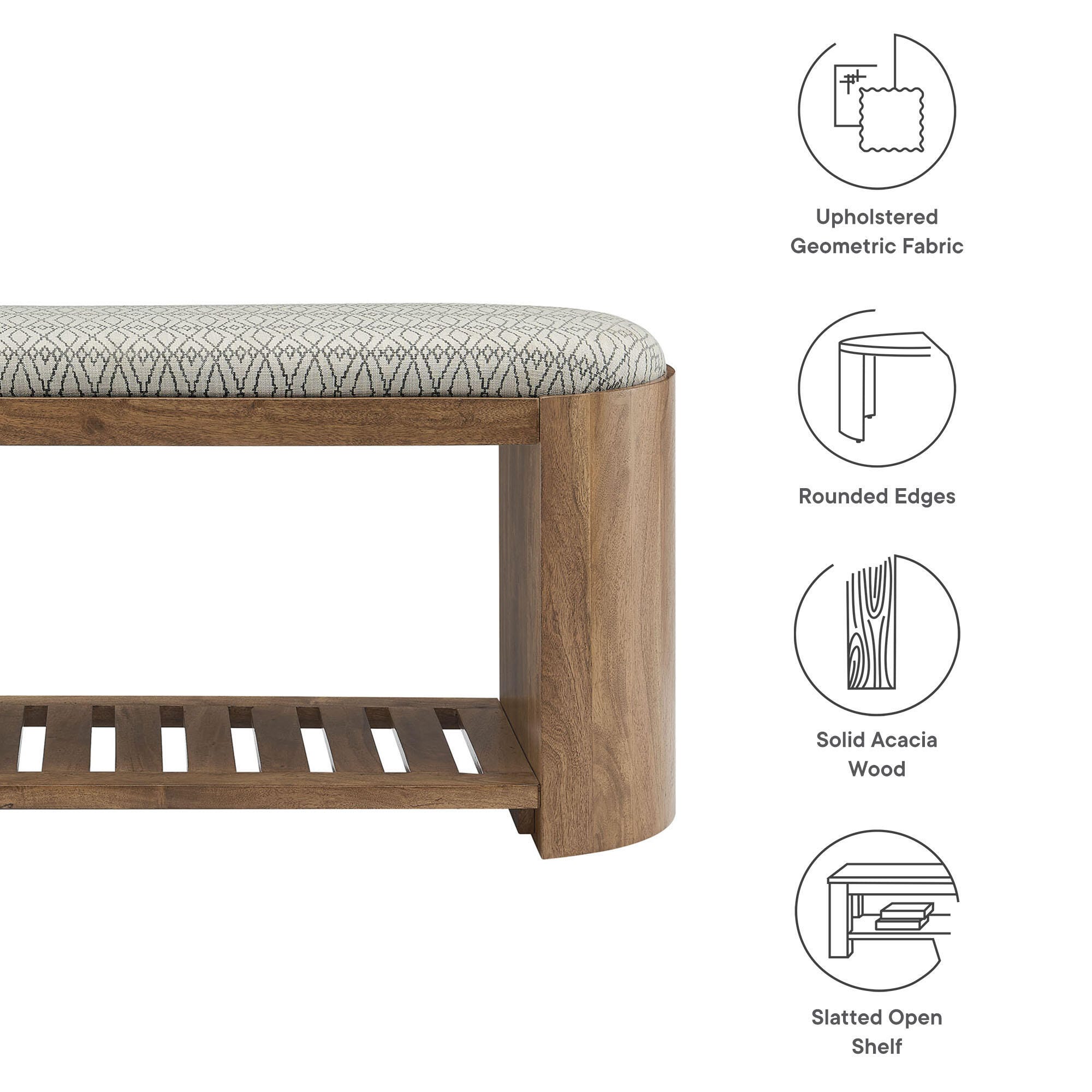 Modway Ashby Bench, , large