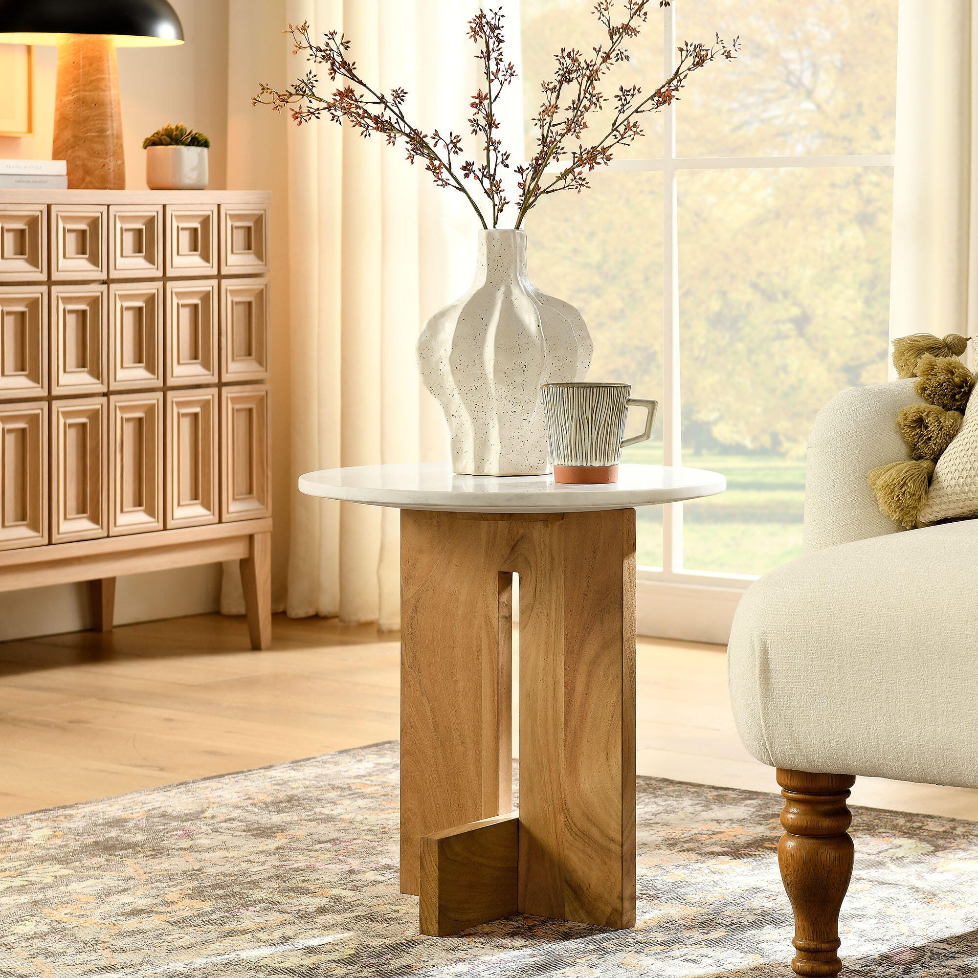 Modway Tarin Round End Table, , rollover