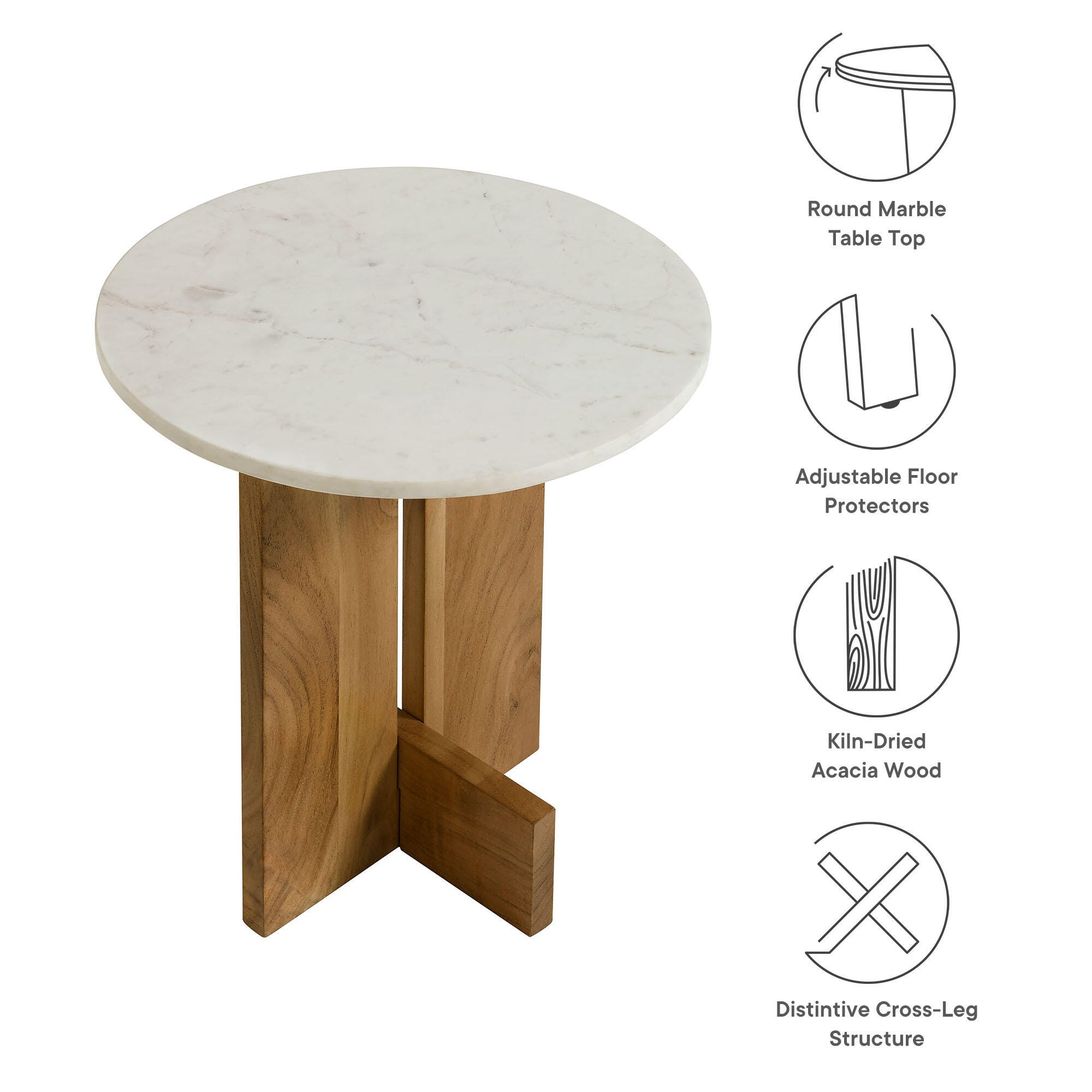Modway Tarin Round End Table, , large