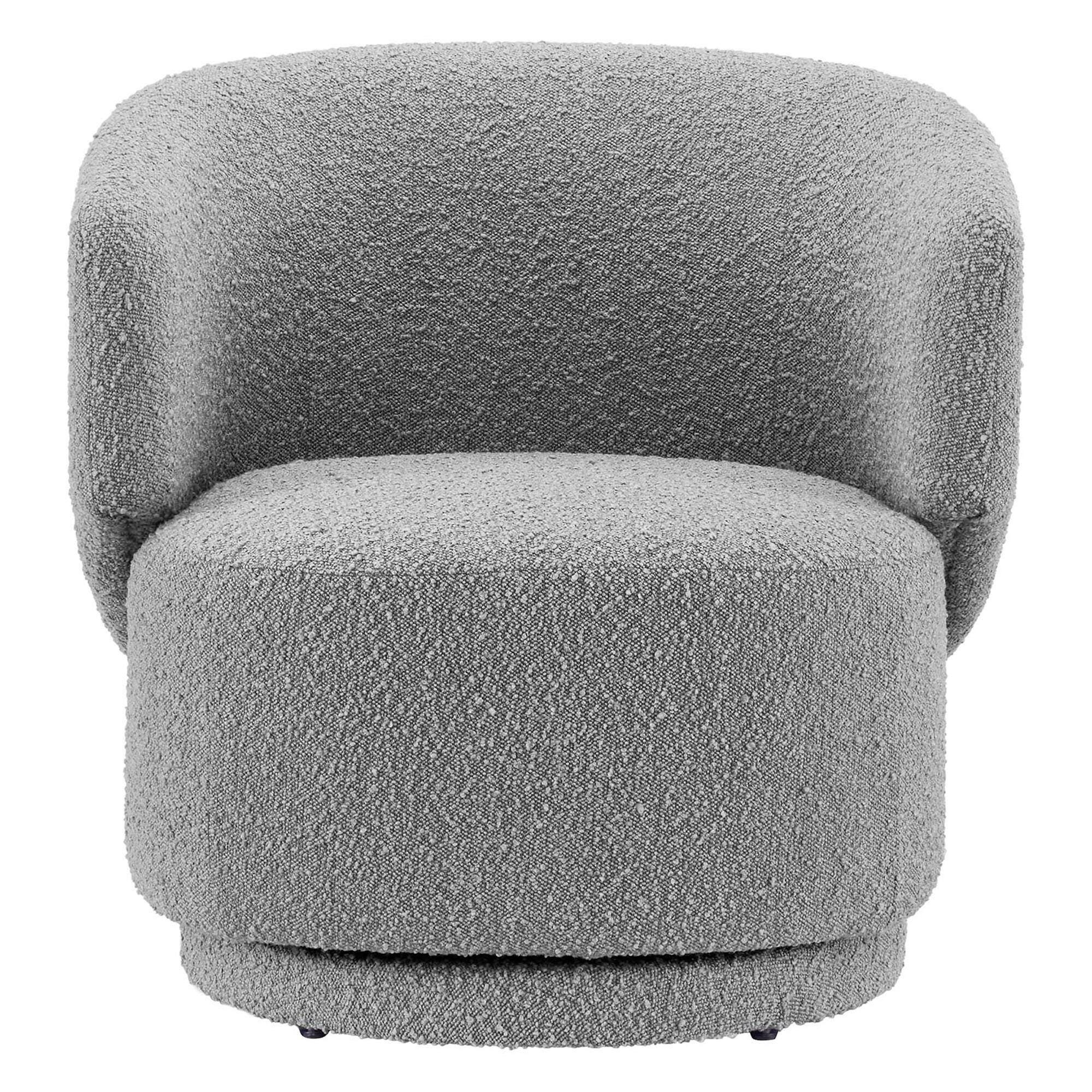 Modway Celestia Swivel Accent Chair, Light Gray, large