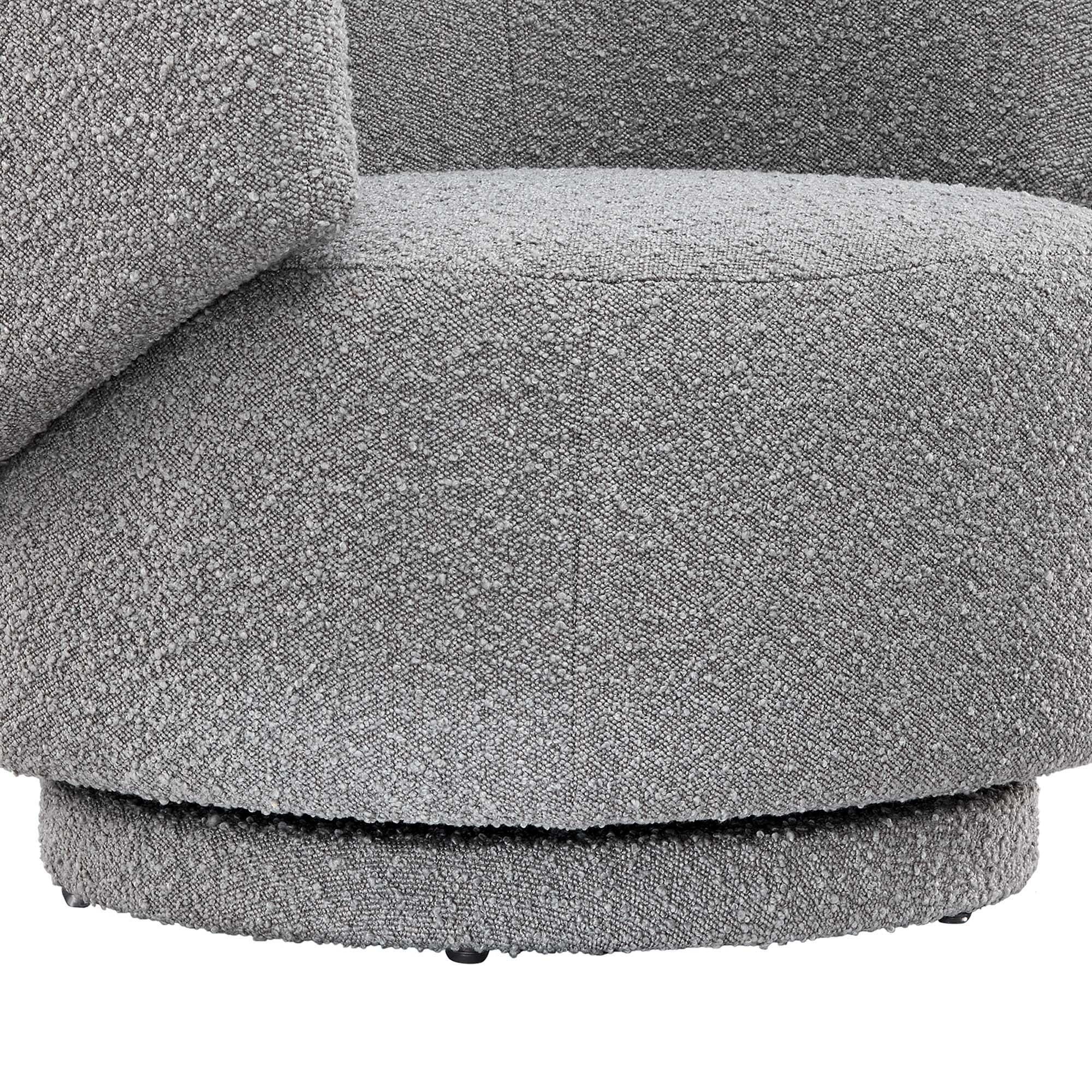 Modway Celestia Swivel Accent Chair, Light Gray, large