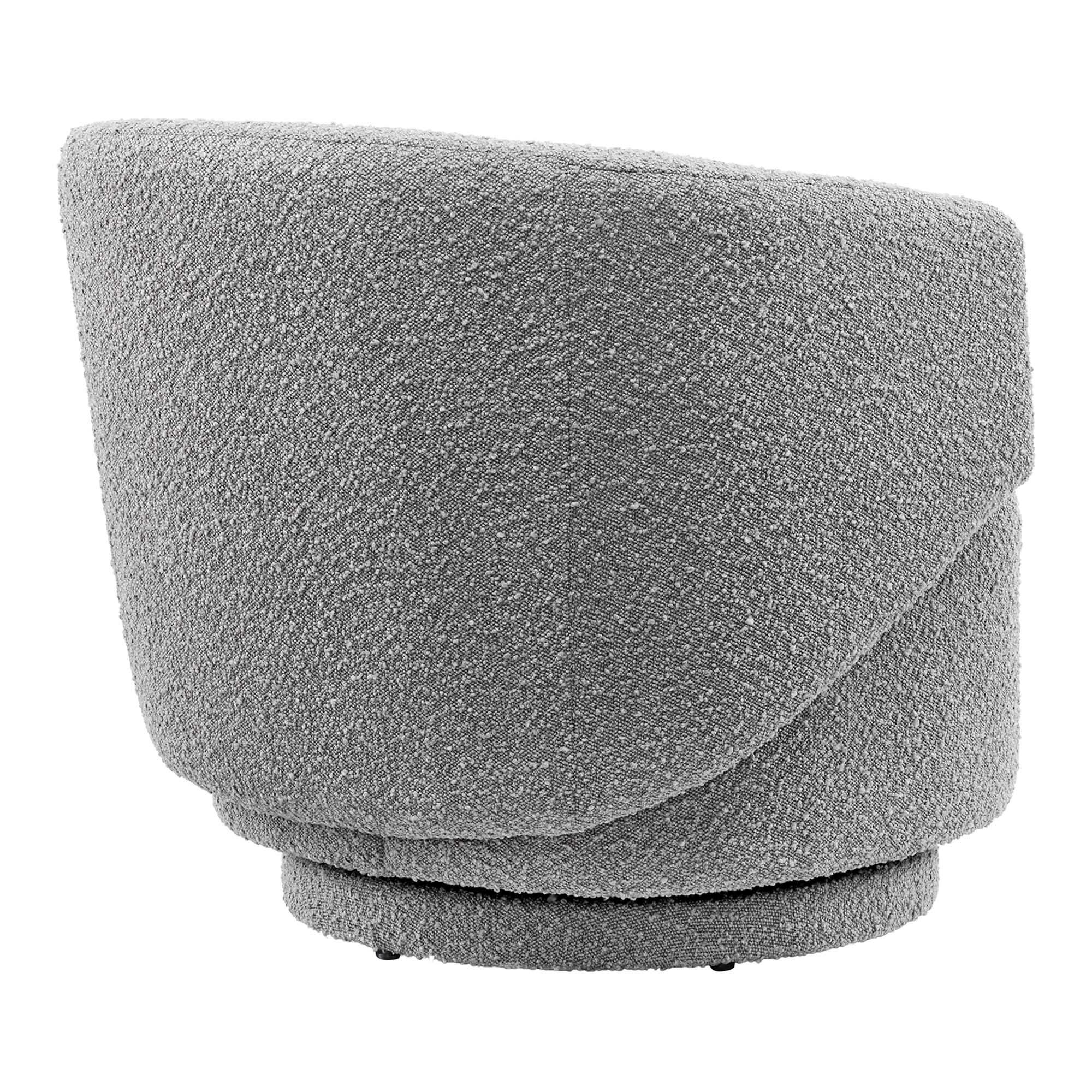 Modway Celestia Swivel Accent Chair, Light Gray, large