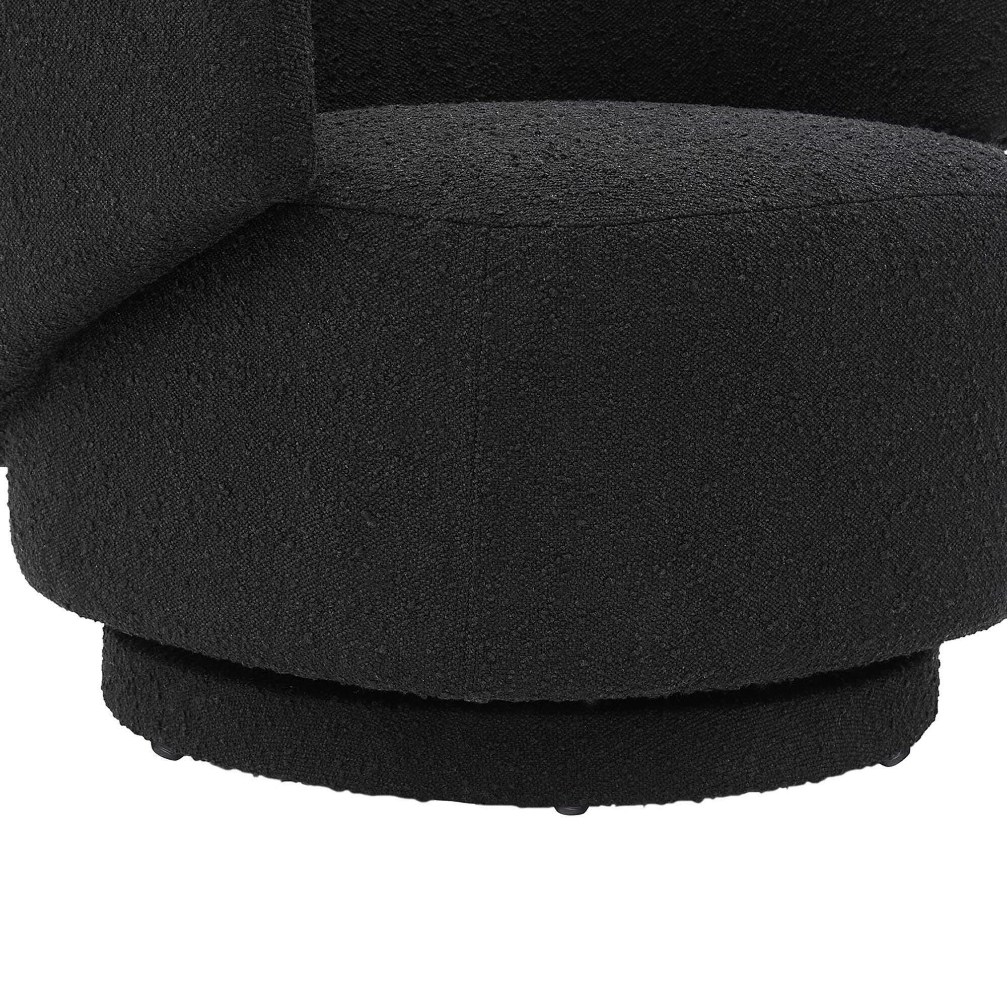 Modway Celestia Swivel Accent Chair, Black, large