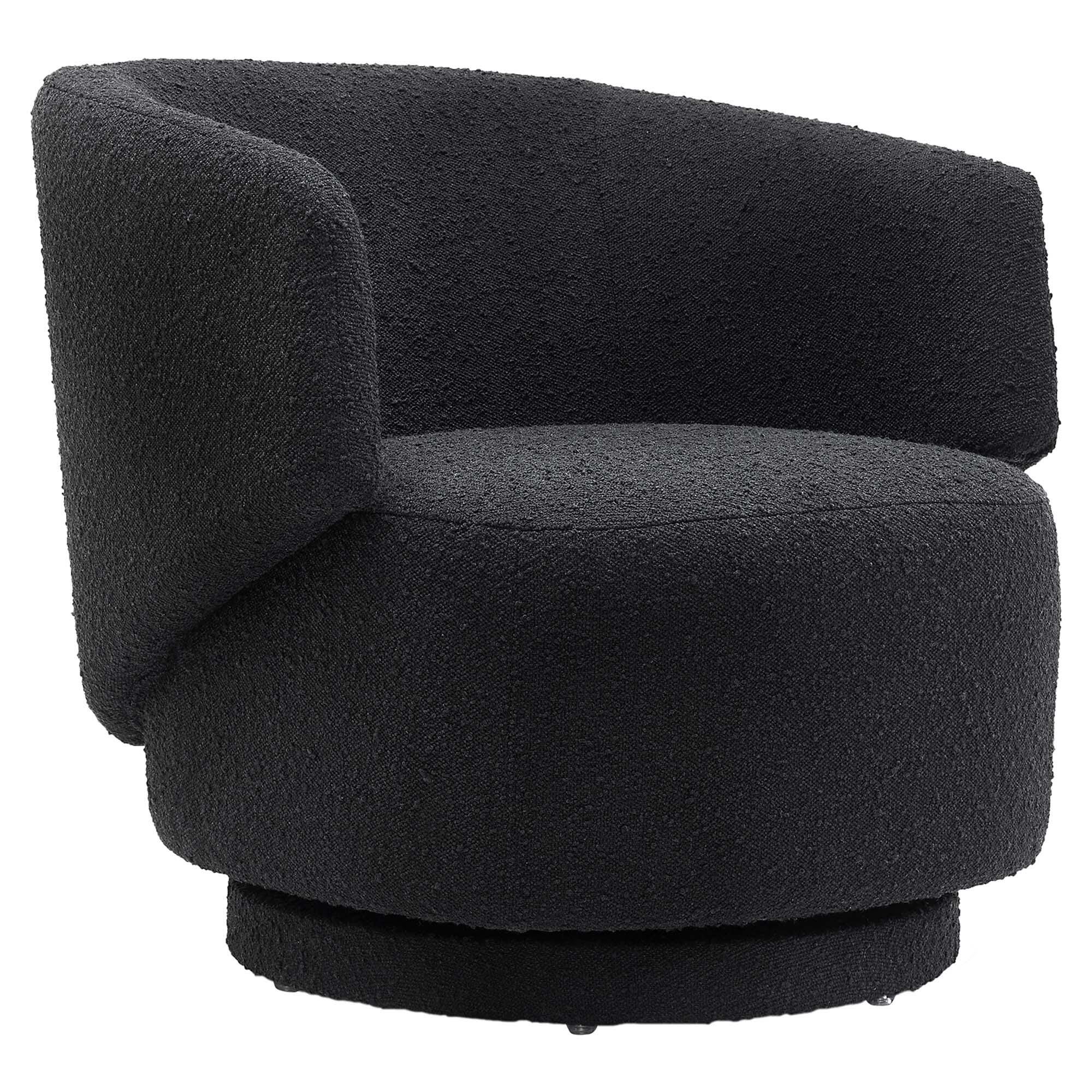 Modway Celestia Swivel Accent Chair, Black, large