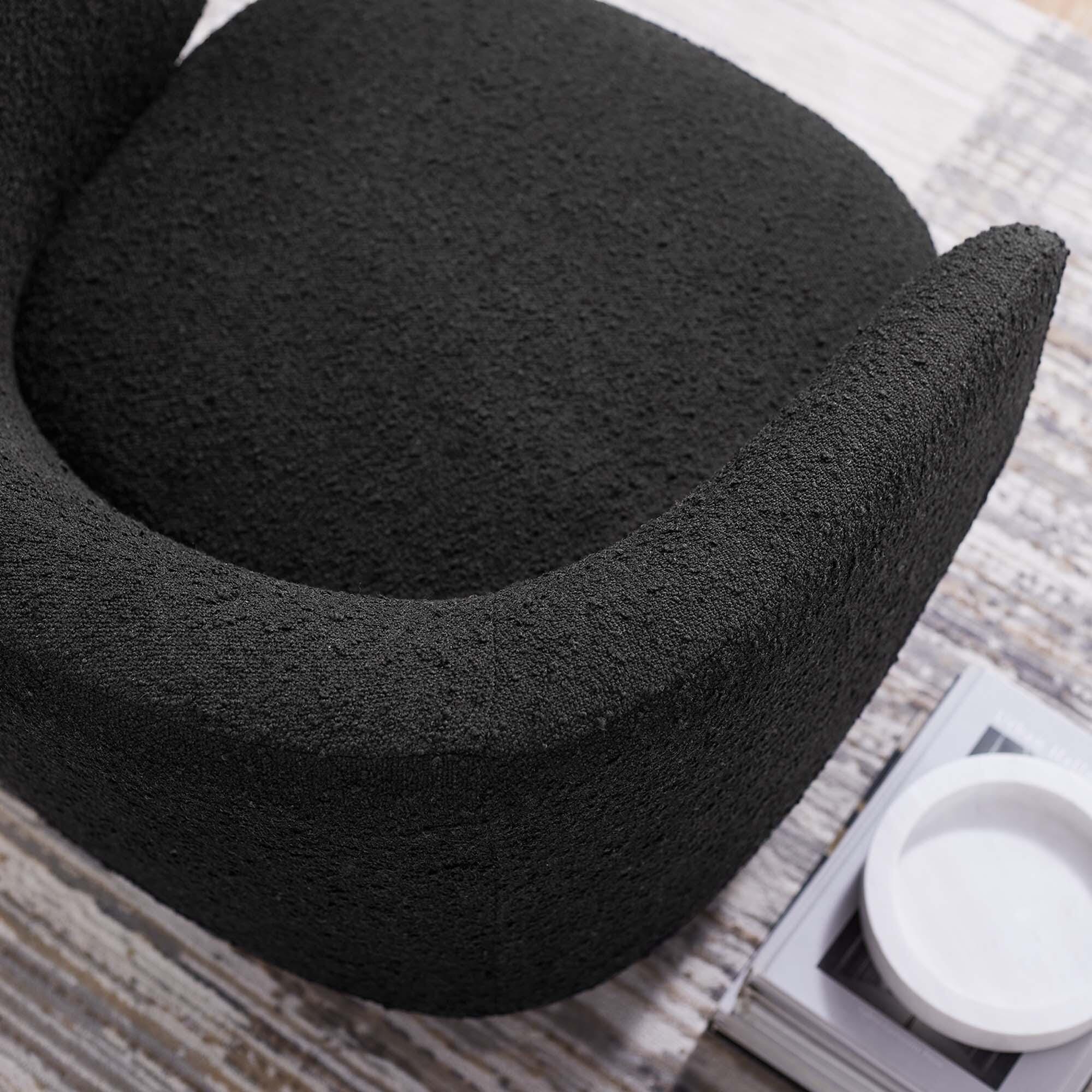 Modway Celestia Swivel Accent Chair, Black, large