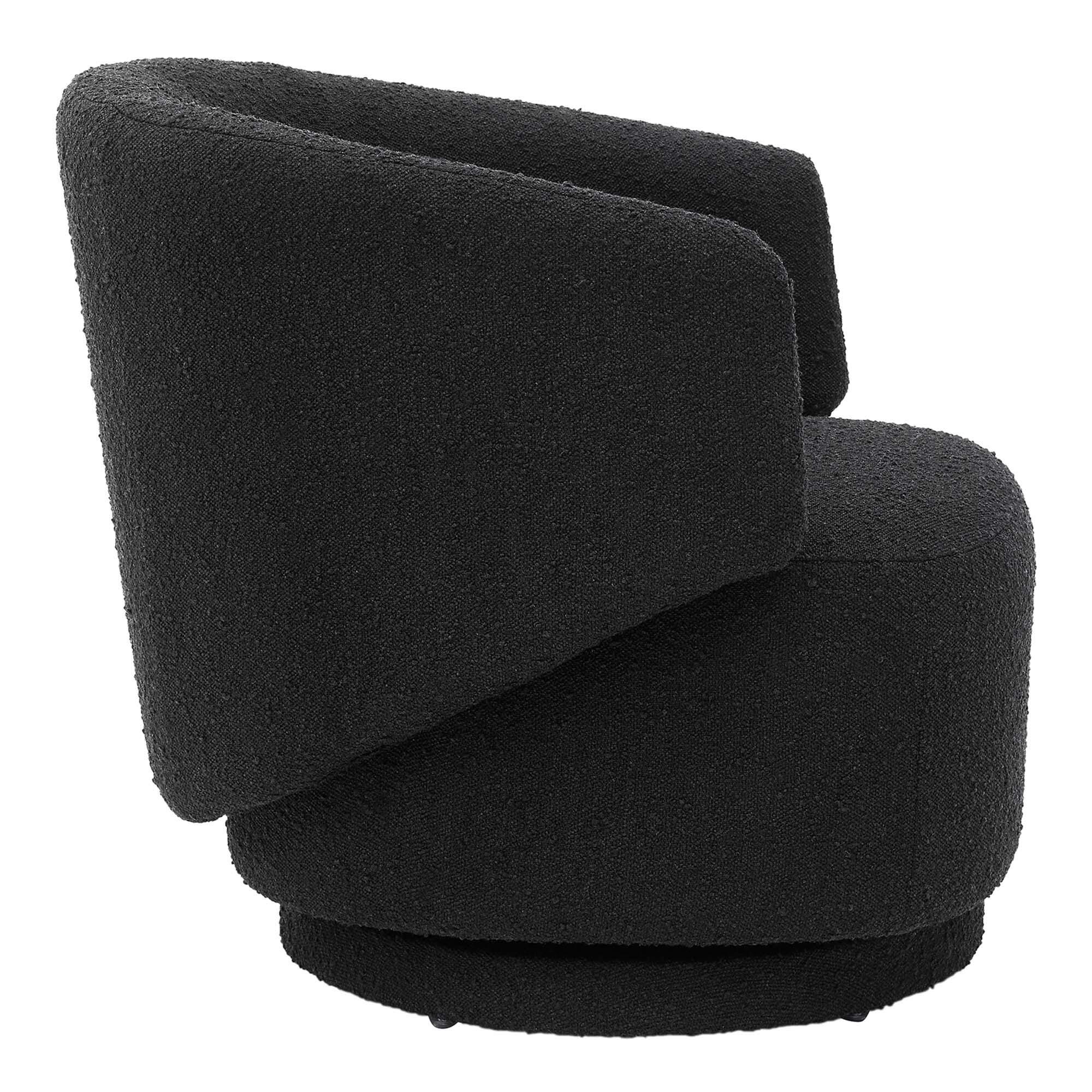 Modway Celestia Swivel Accent Chair, Black, large