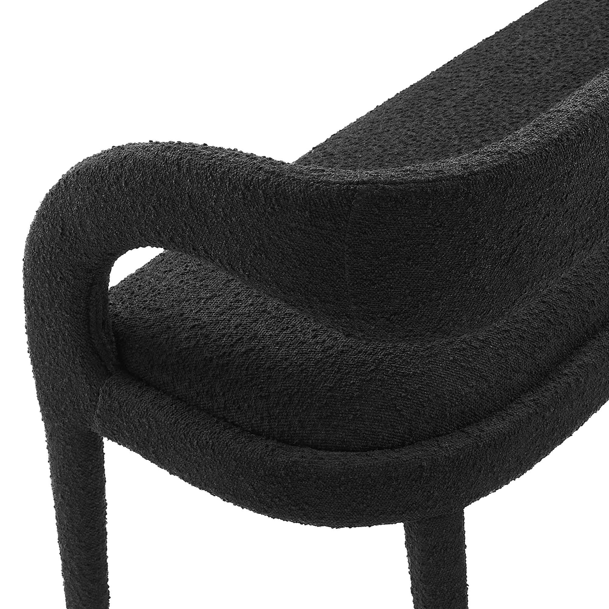 Modway Pinnacle Bench, Black, large