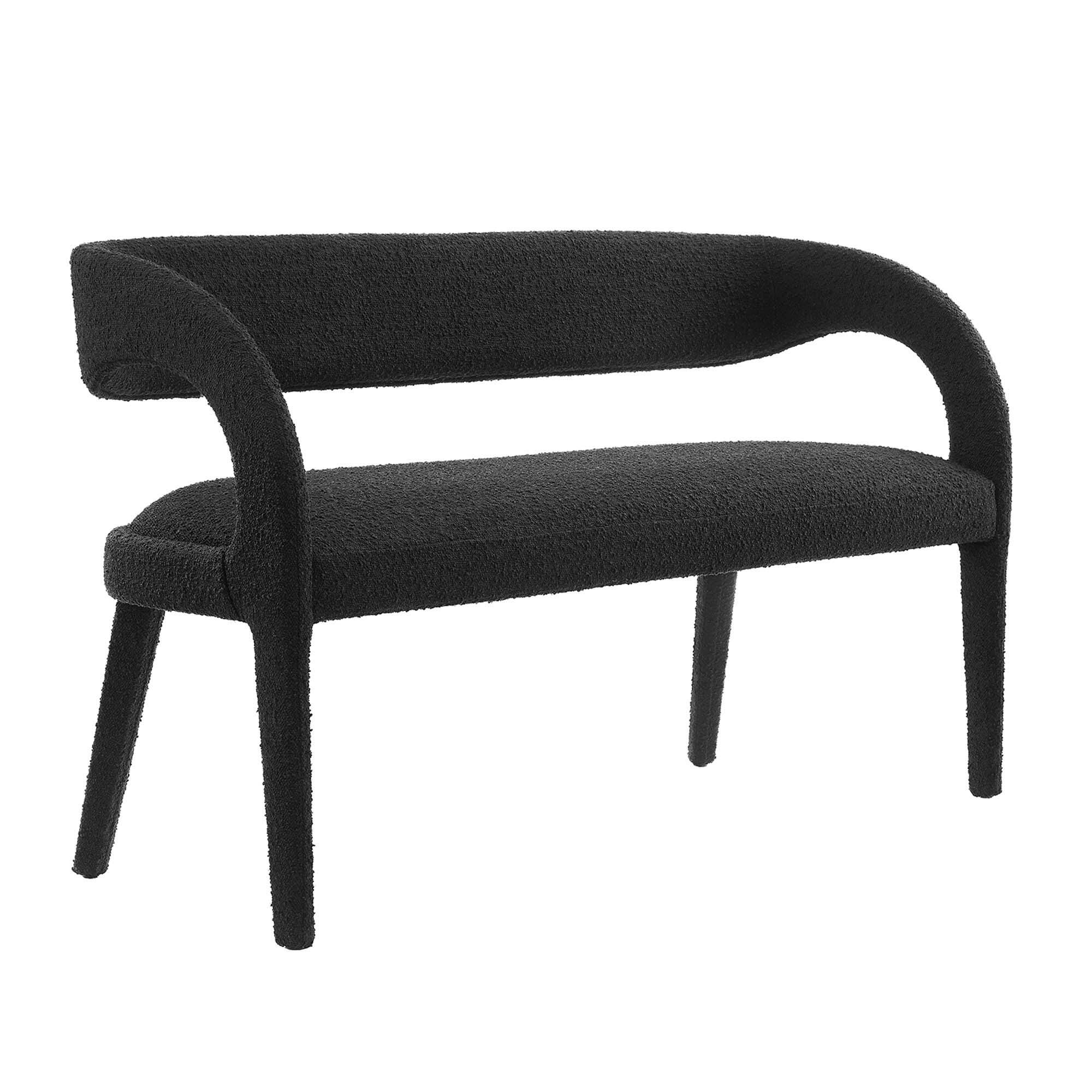 Modway Pinnacle Bench, Black, large