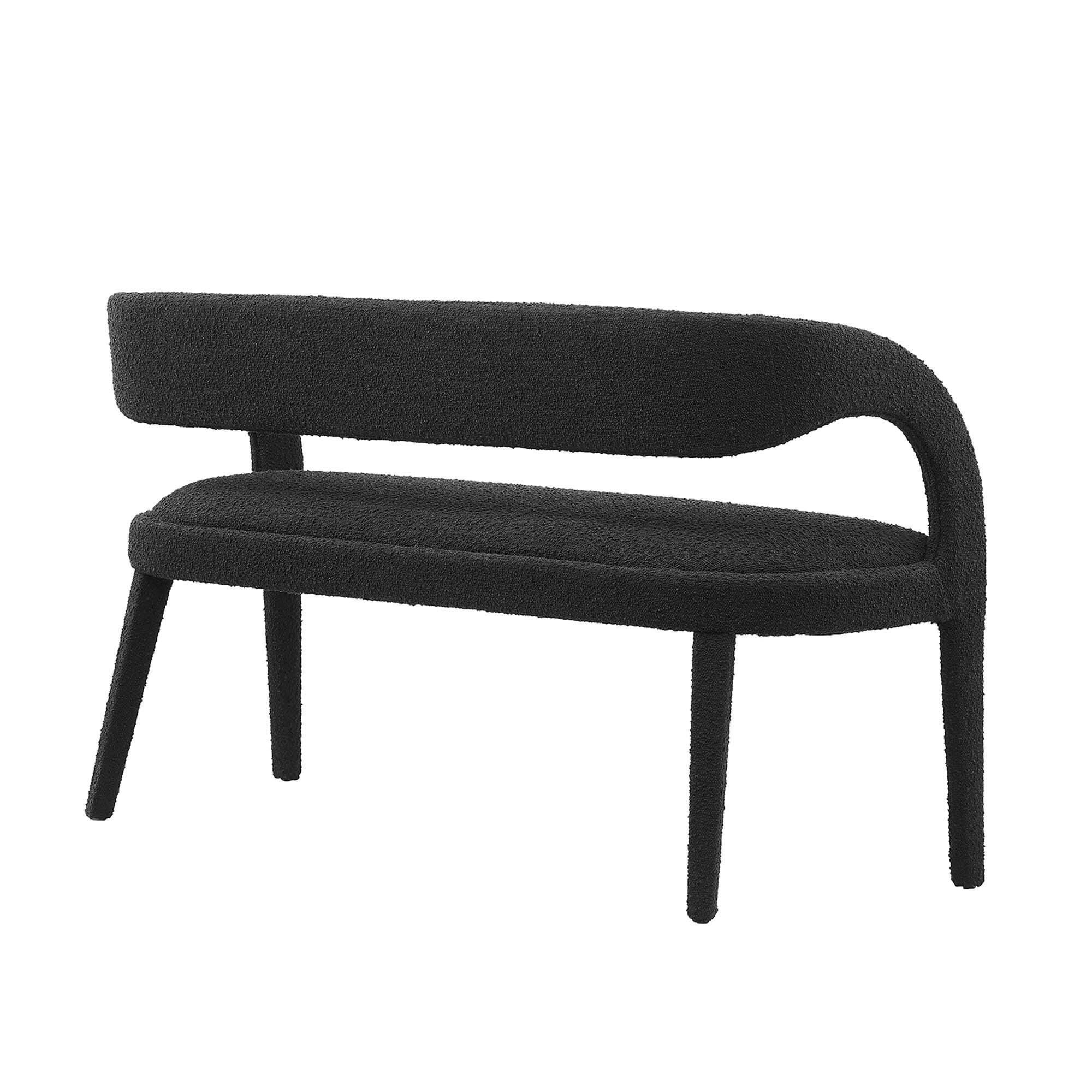 Modway Pinnacle Bench, Black, large