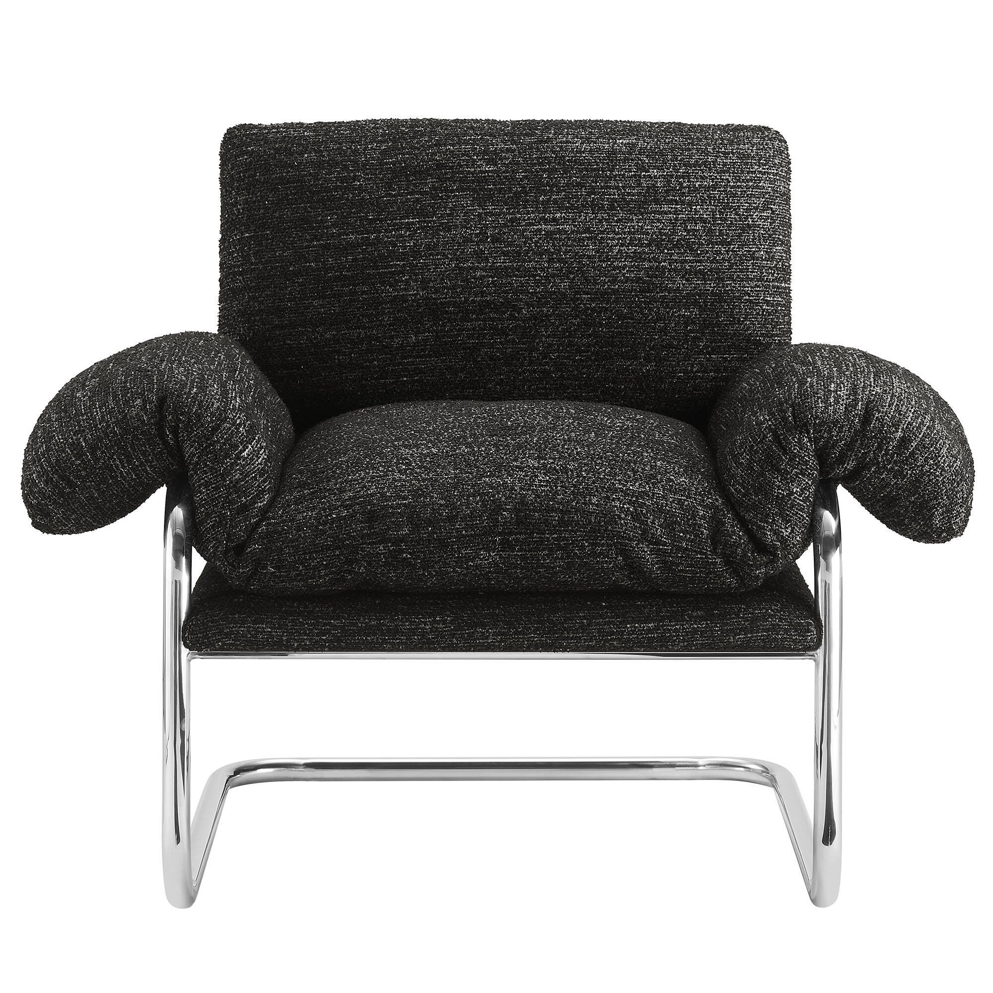 Modway Ansel Accent Chair, Charcoal, large