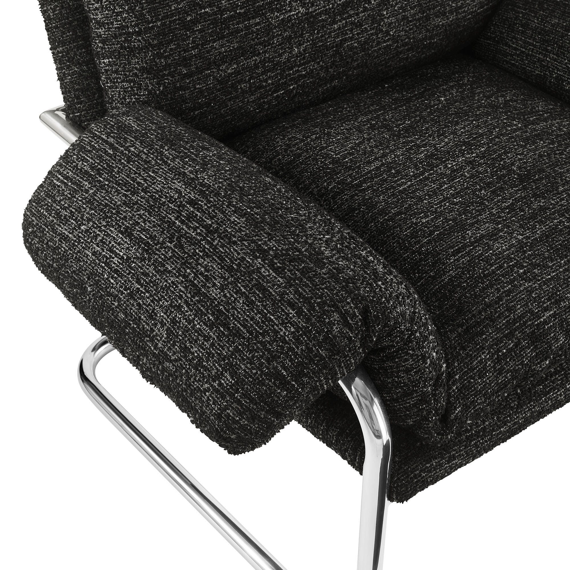Modway Ansel Accent Chair, Charcoal, large