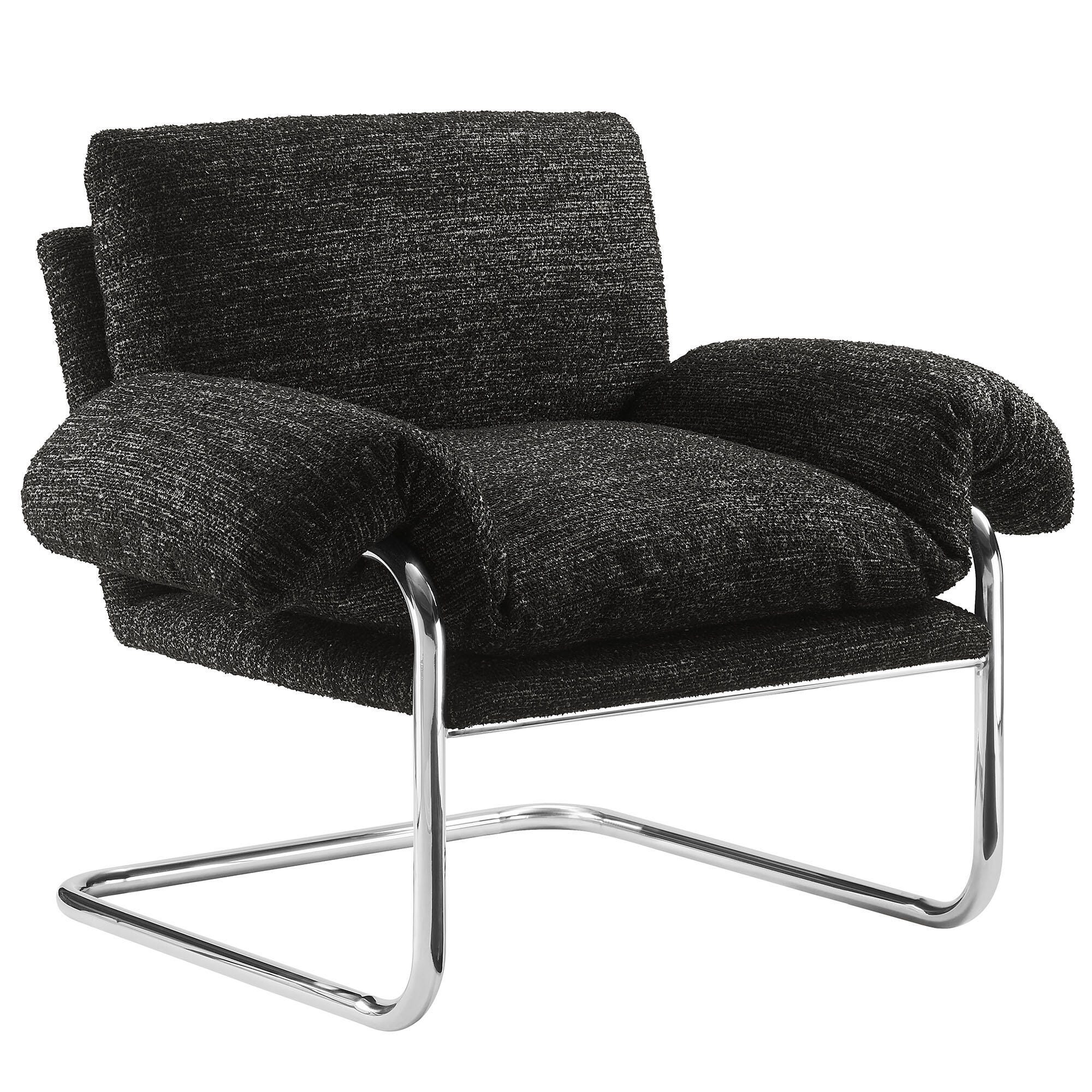 Modway Ansel Accent Chair, Charcoal, large