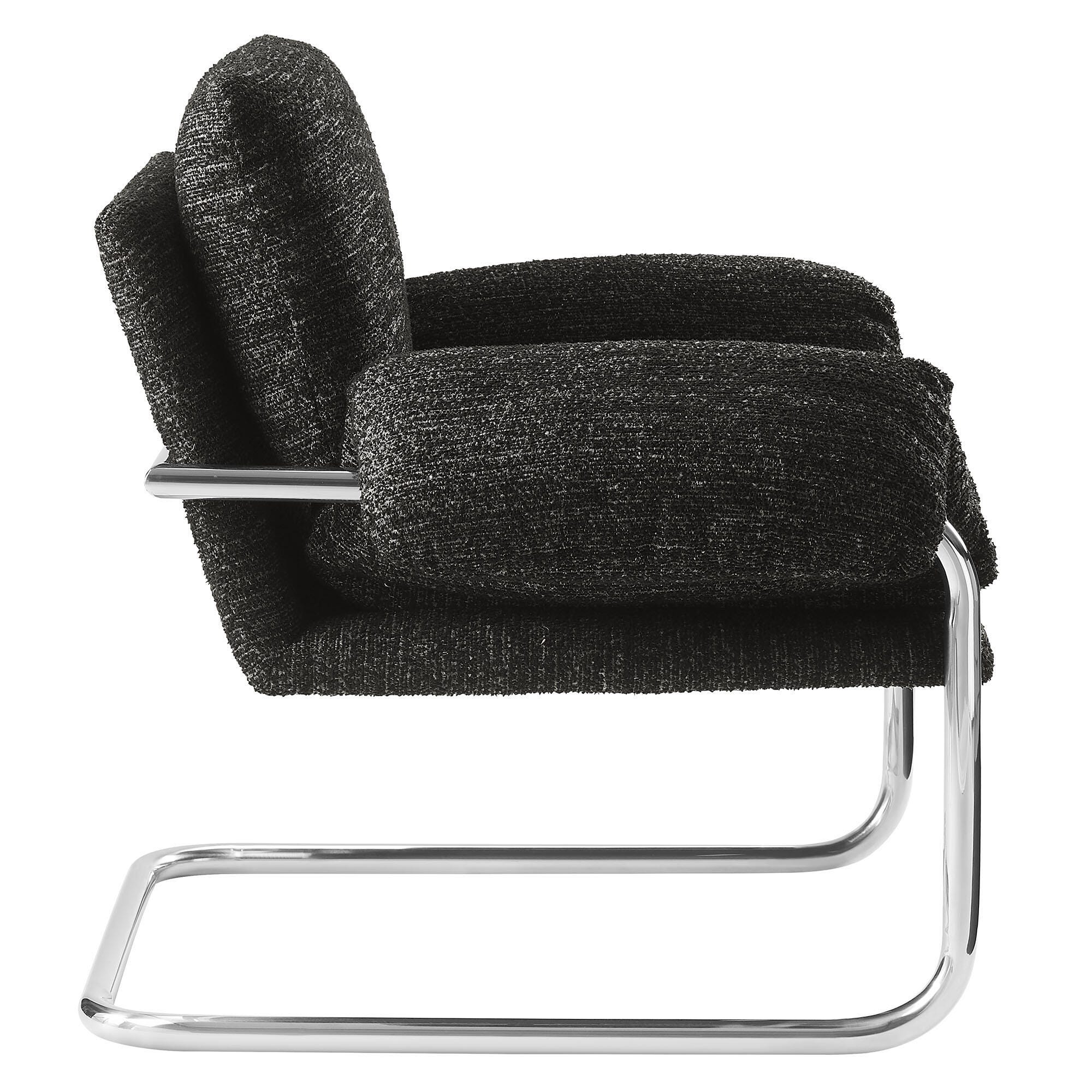 Modway Ansel Accent Chair, Charcoal, large