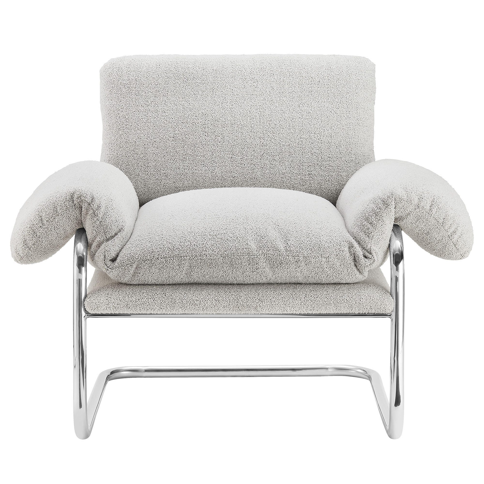 Modway Ansel Accent Chair, Newsprint, large