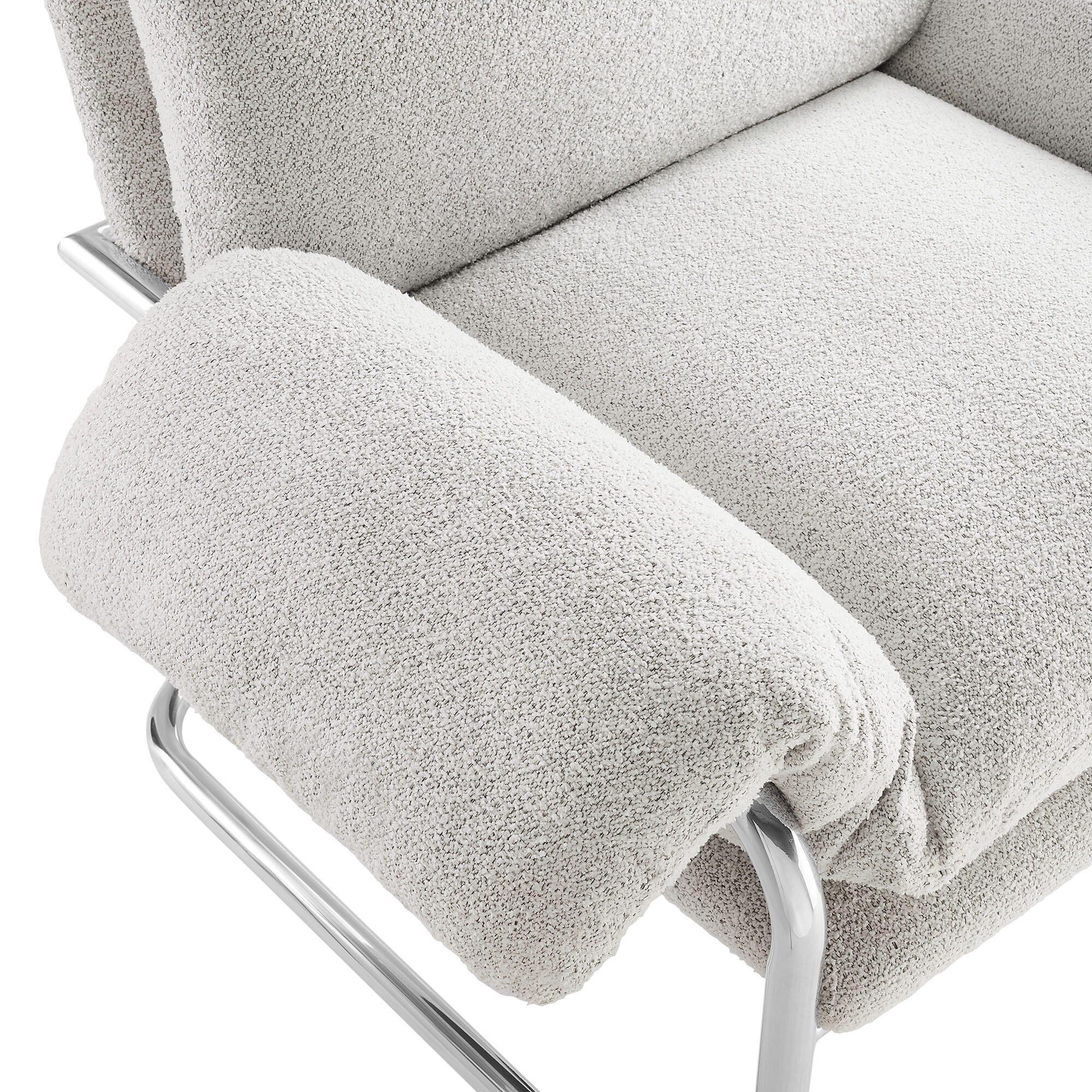 Modway Ansel Accent Chair, Newsprint, large