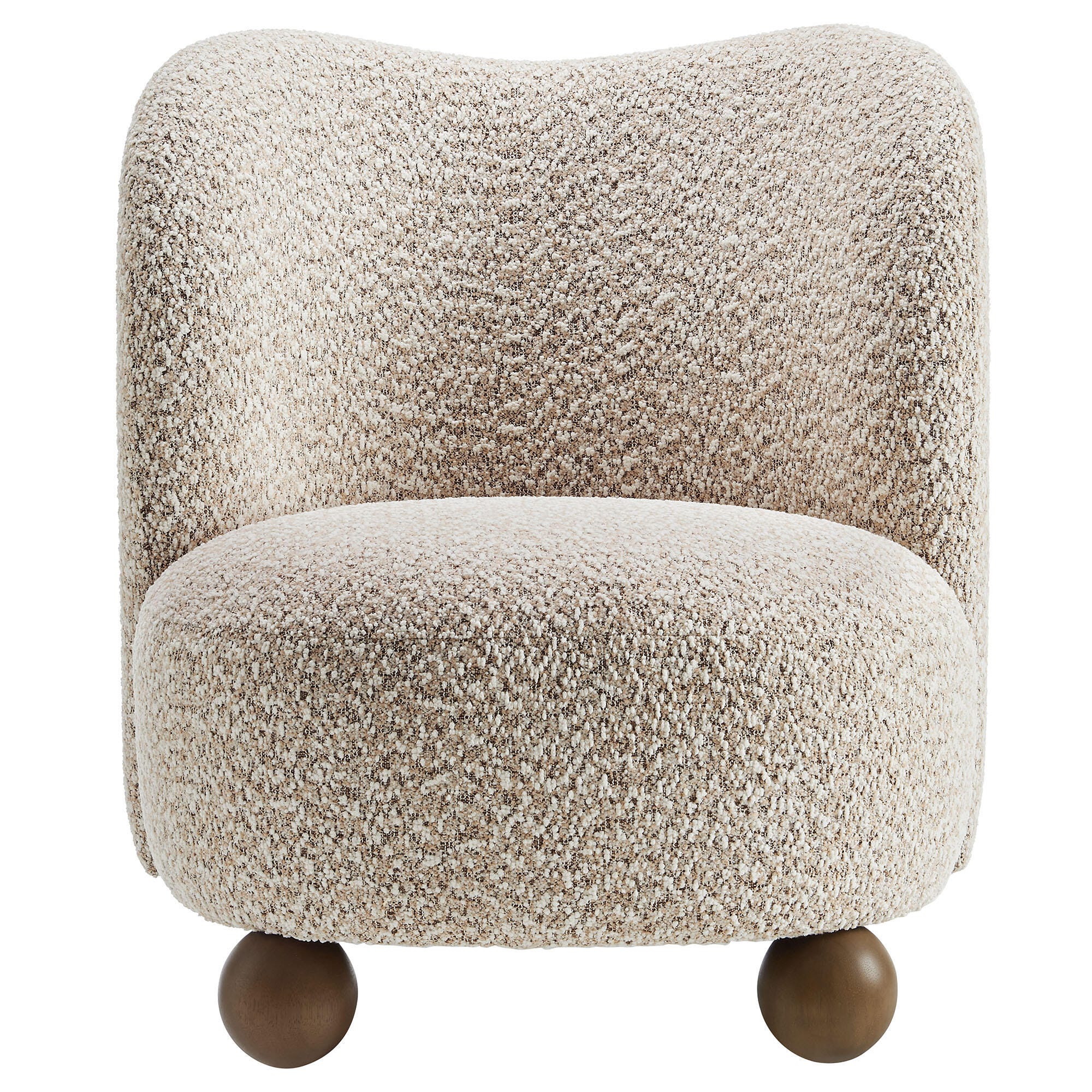 Modway Monroe Accent Chair, Beige/Walnut, large