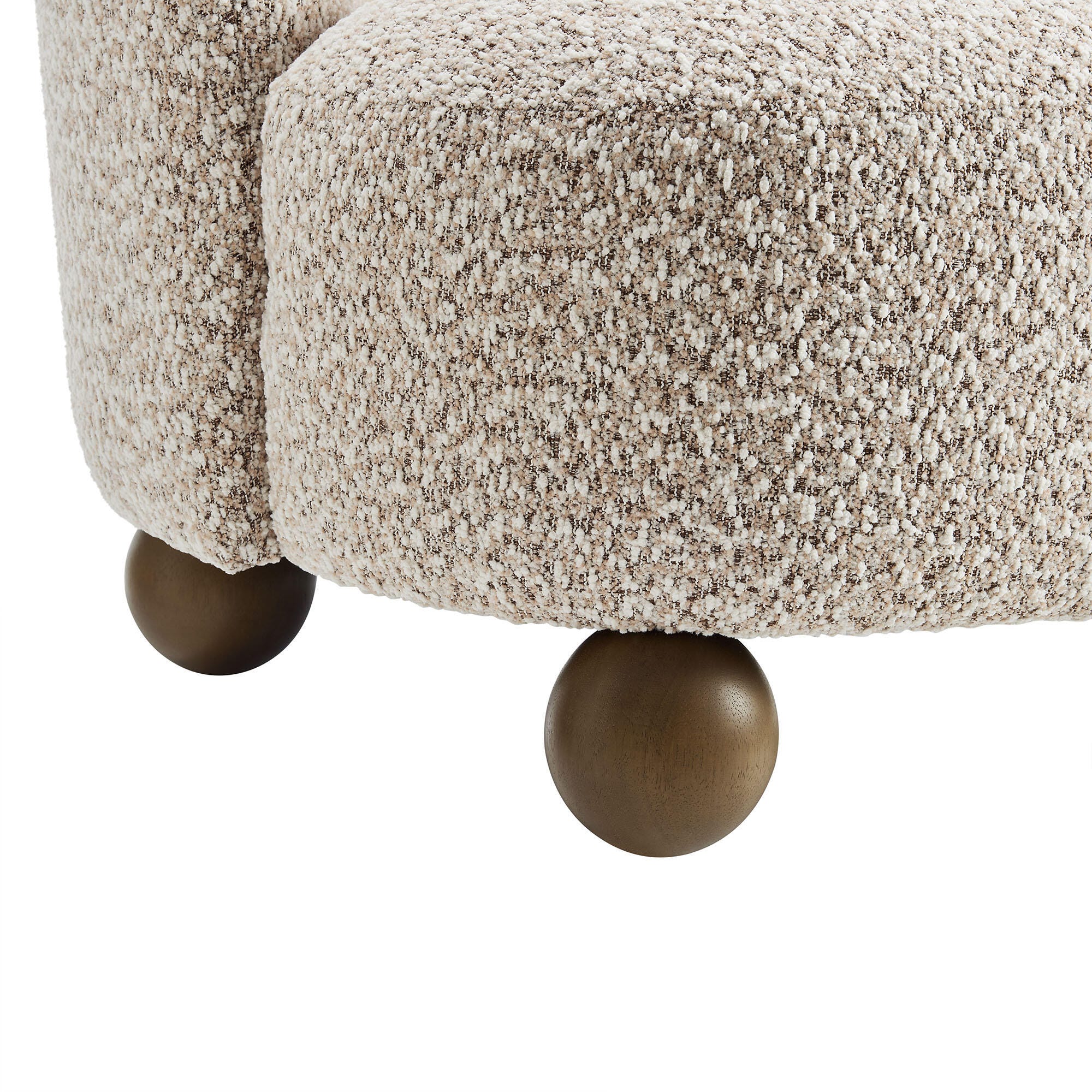 Modway Monroe Accent Chair, Beige/Walnut, large
