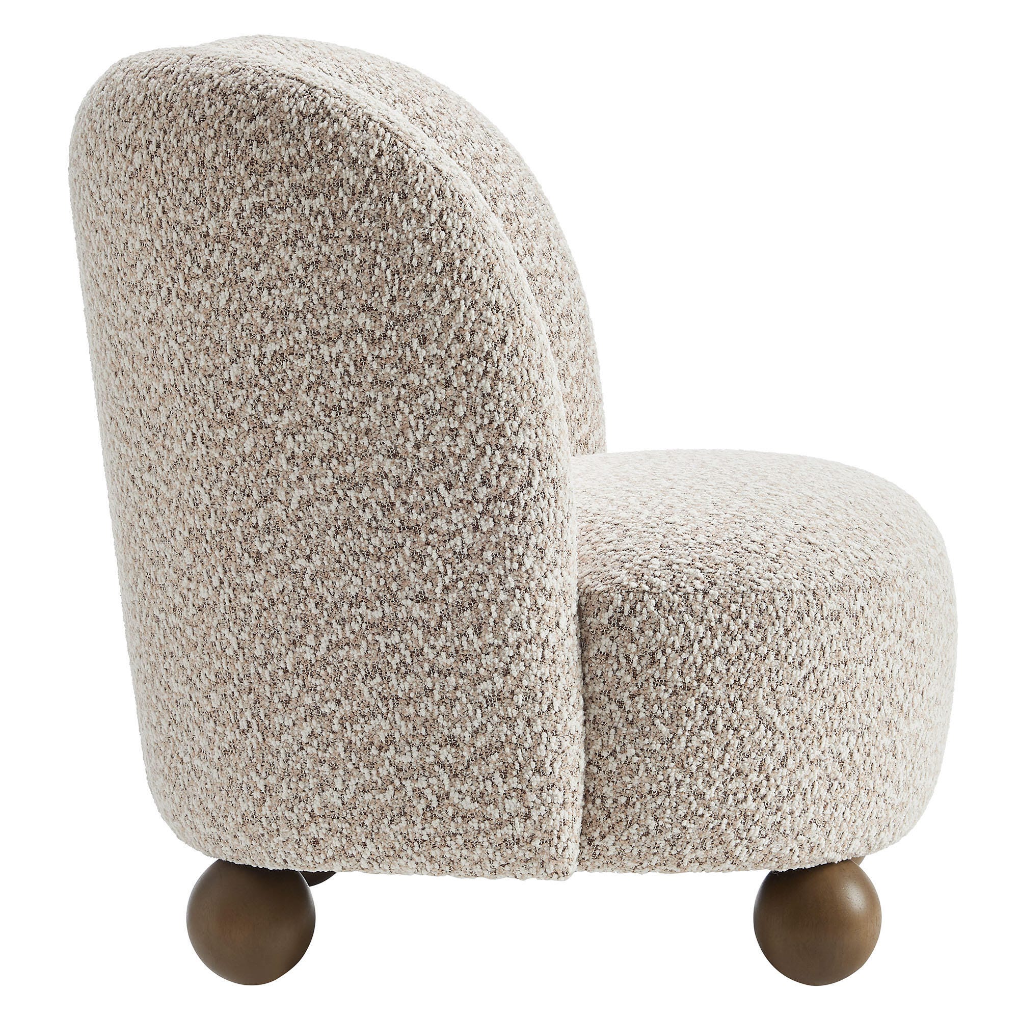 Modway Monroe Accent Chair, Beige/Walnut, large