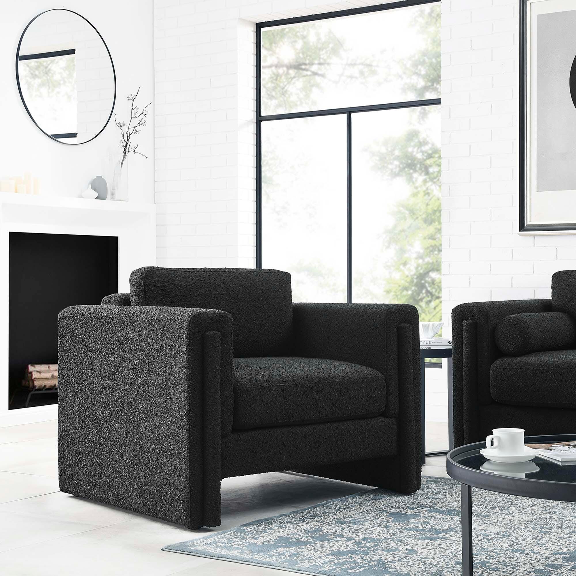 Modway Visible Accent Chair, Black, rollover