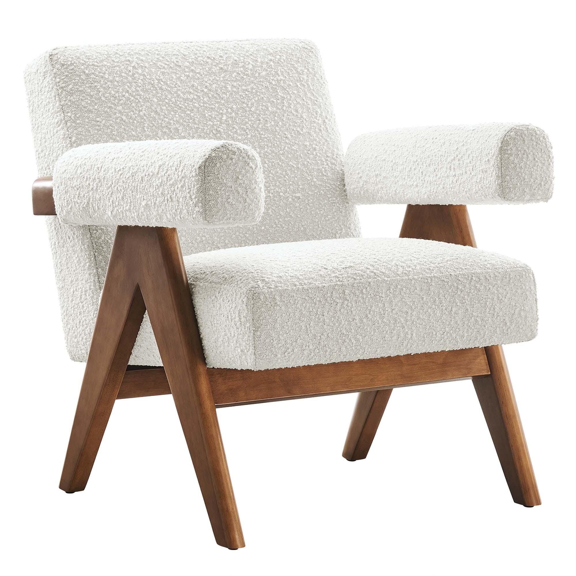 Modway Lyra Accent Chair, Ivory, large