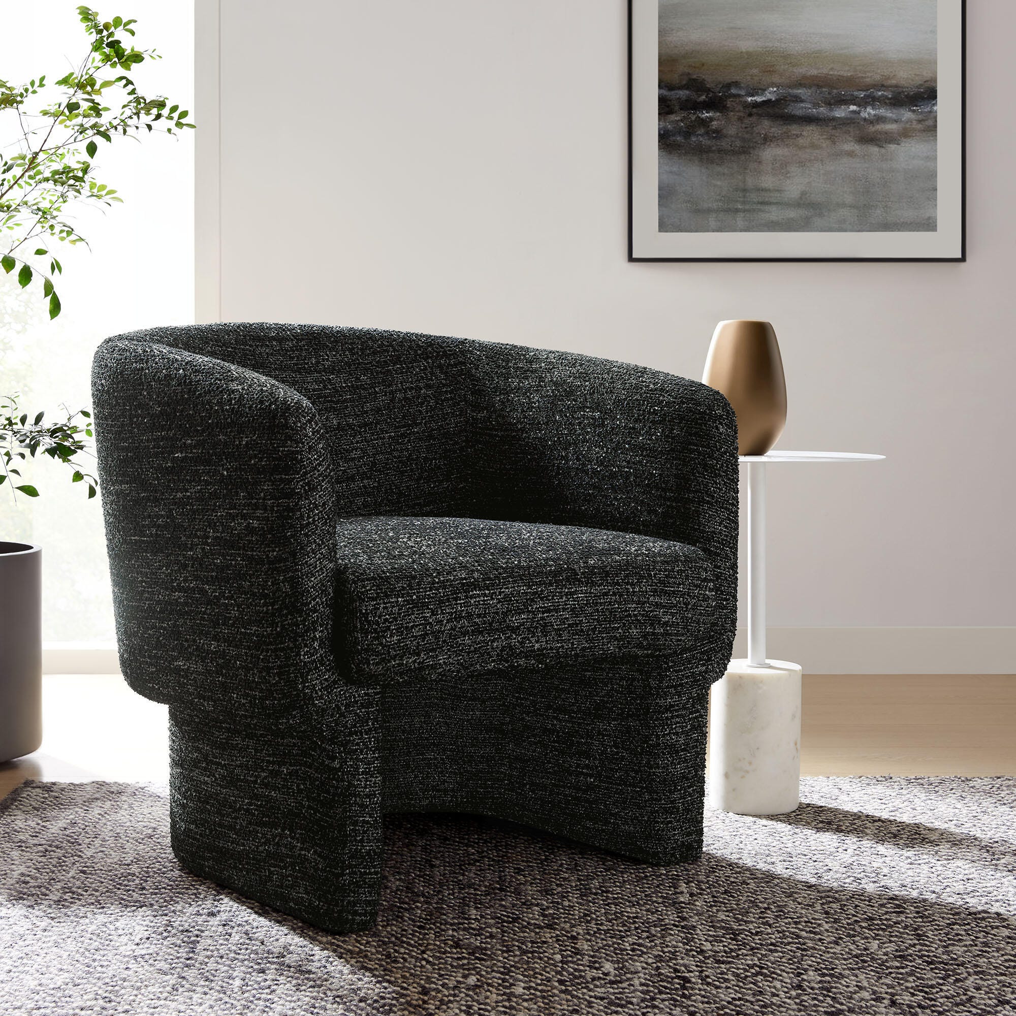 Modway Muse Accent Chair, Charcoal, rollover
