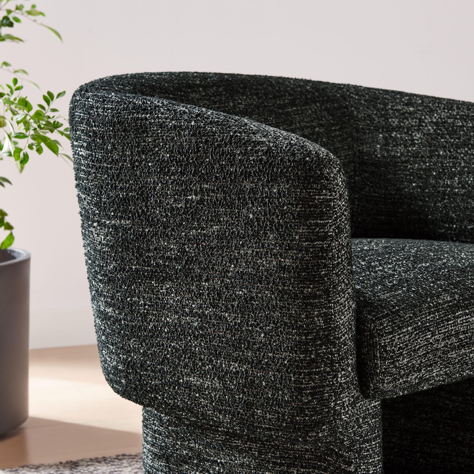 Modway Muse Accent Chair, Charcoal, large