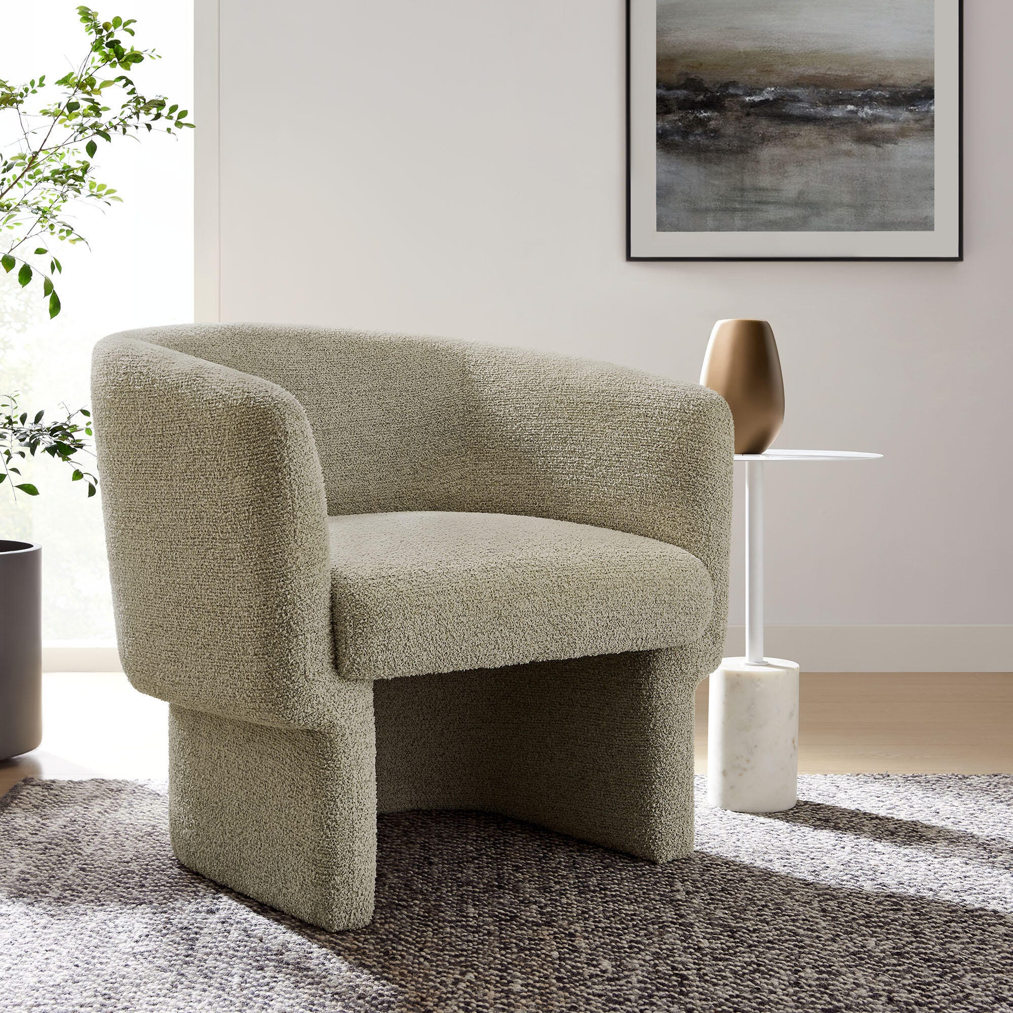 Modway Muse Accent Chair, Cork, rollover